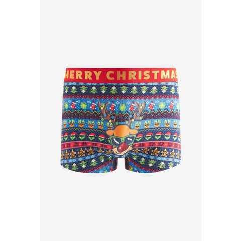 Next Hipster Boxershorts mit Weihnachtsmotiven (1-St)