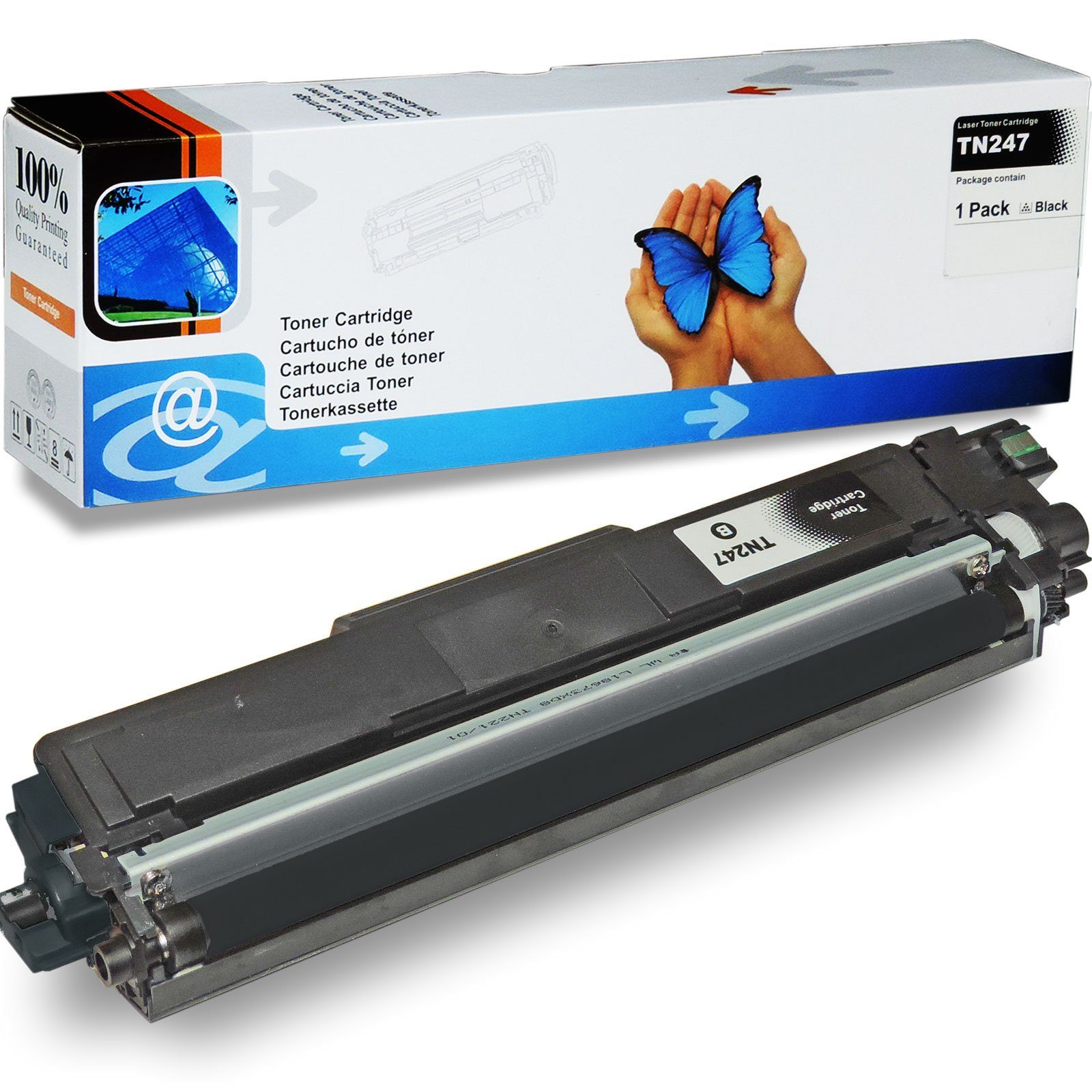 D&C Tonerkartusche Kompatibel Brother TN-243, TN-247 Multipack 4-Farben (Schwarz, Cyan