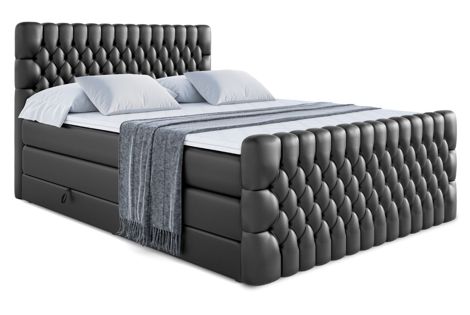 ALTDECOR Boxspringbett SERENE-Z KING (Multipocket-Matratze H4, günstig online kaufen