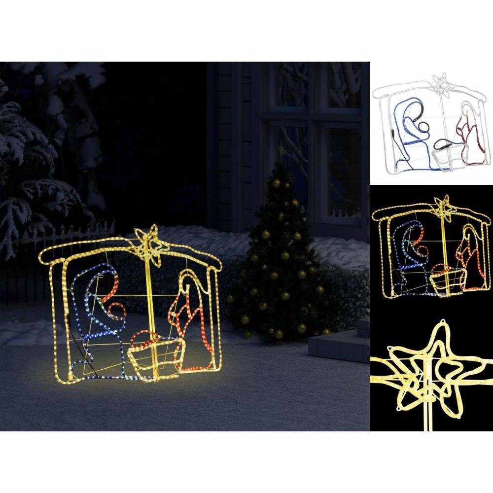 vidaXL Dekolicht Weihnachtskrippe Weihnachtsdekoration 240 LEDs 116x41x87 cm