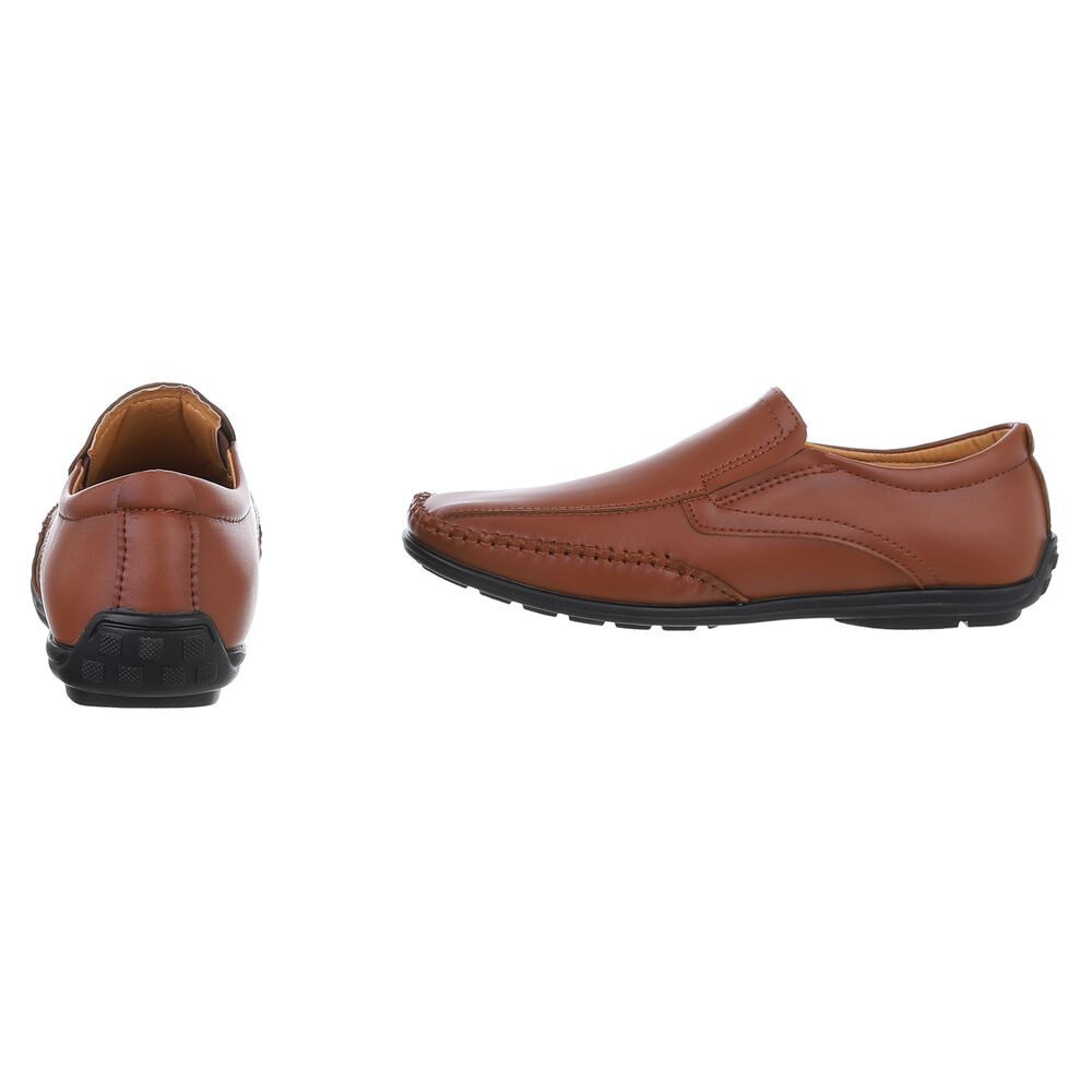 Coolwalk Eleganter Slip-On Herrenschuh für Komfort und Stil Slipper (90112419) Flach Slipper in Camel