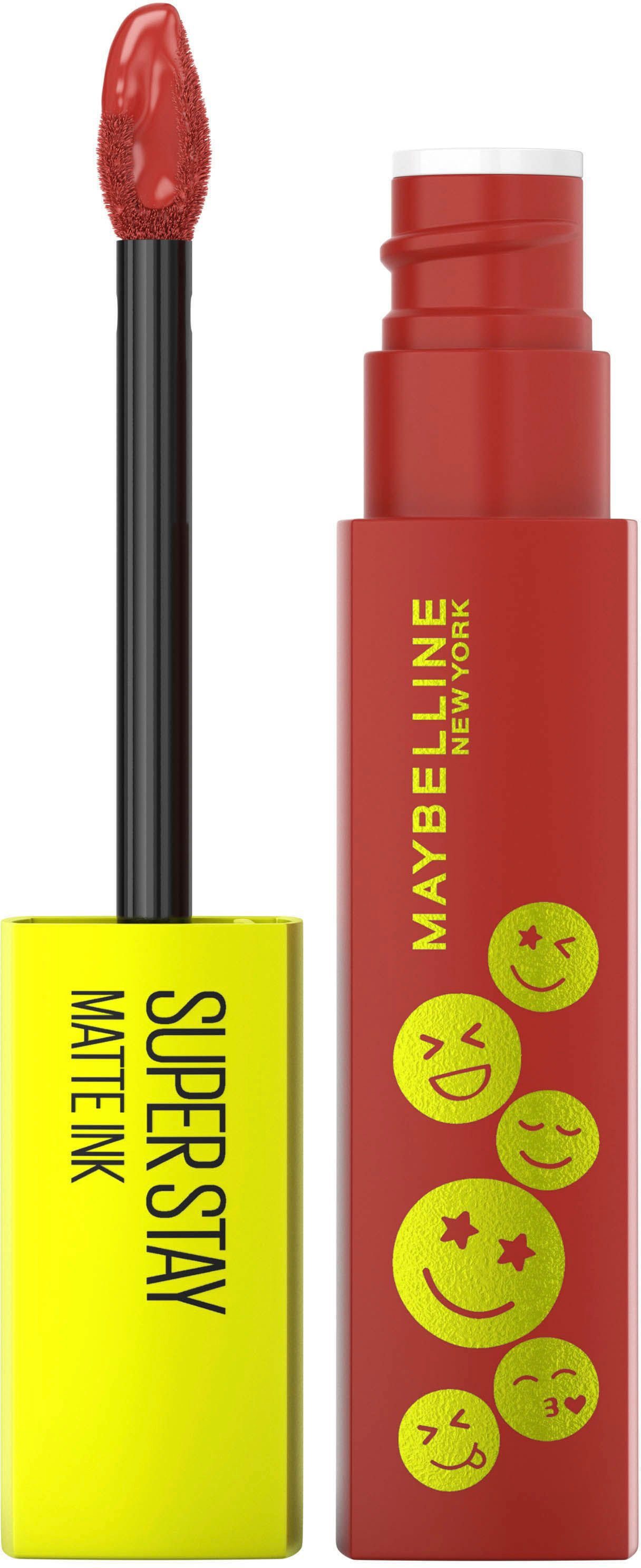 Stunden Stay zu Lippenstift MAYBELLINE Super Lippenstift YORK 16 Ink Maybelline York Lippenstift, Halt für NEW Flüssiger New Matte bis