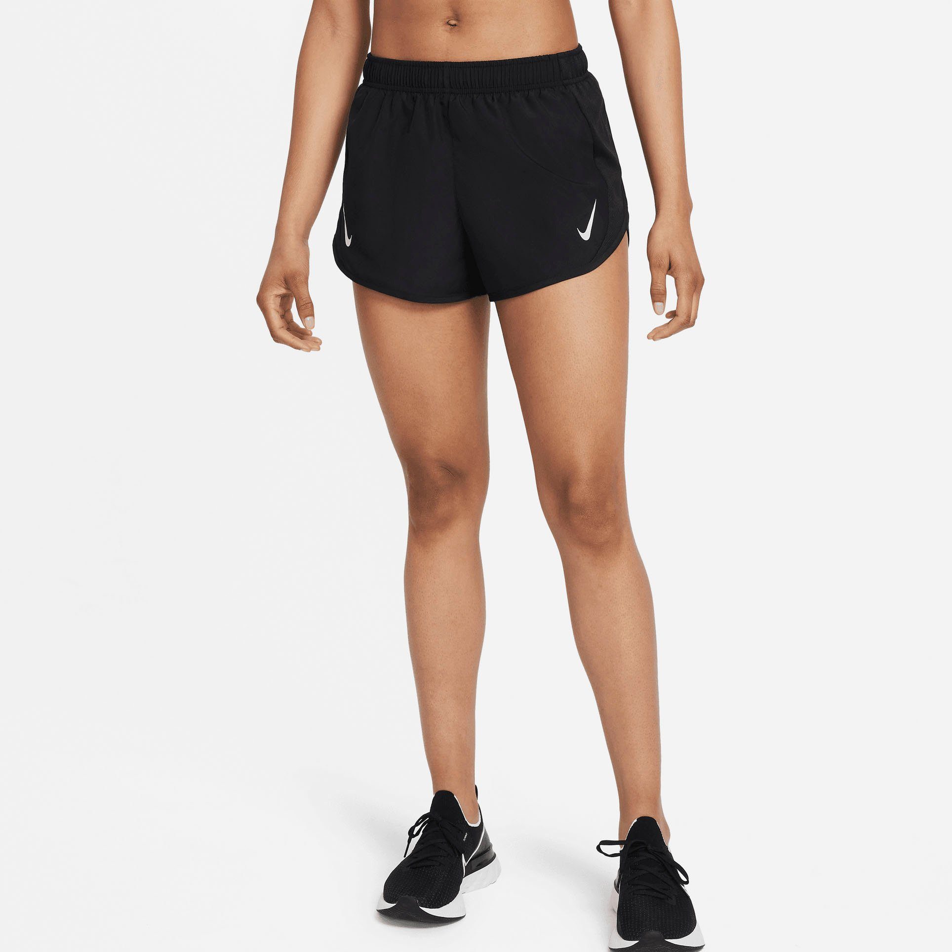 Women's Race Tempo Running Laufshorts Shorts Nike schwarz Dri-FIT
