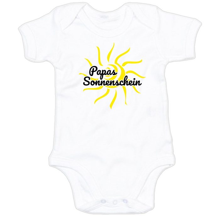 G-graphics Kurzarmbody Baby Body - Papas Sonnenschein mit Spruch / Sprüche • Babykleidung • Geschenk zum Vatertag / zur Geburt / Taufe / Babyshower / Babyparty • Strampler