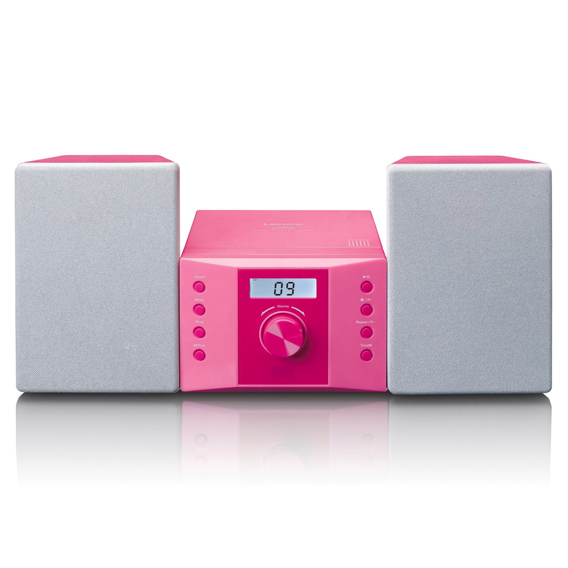 Lenco MC-013PK - Pink Stereoanlage Stereoanlage (FM-Tuner)