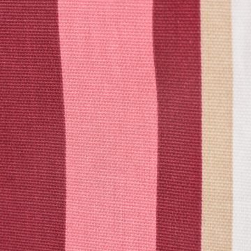 Prestigious Textiles Stoff Dekostoff Baumwollstoff Längsstreifen rot rosa braun grün