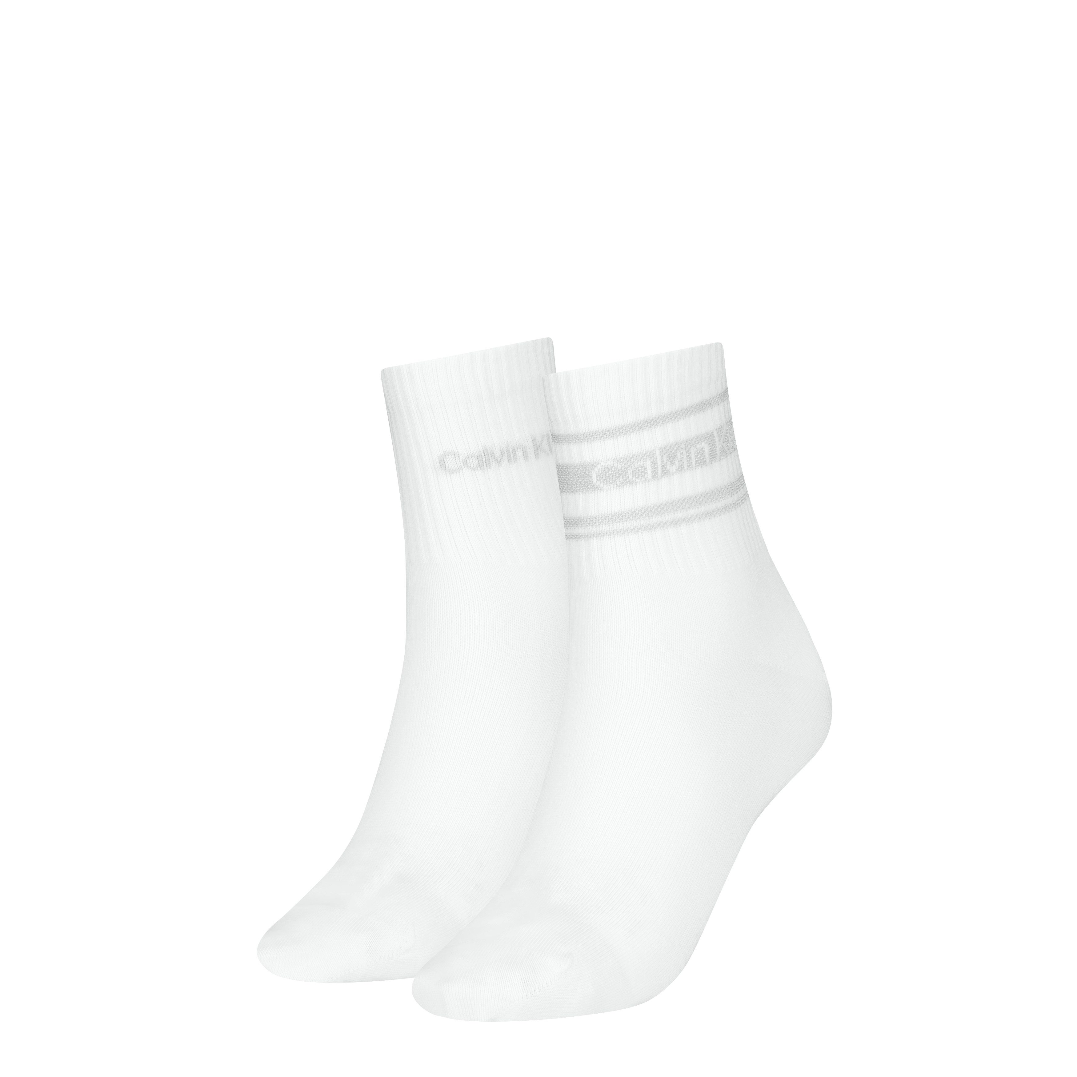 Calvin Klein Kurzsocken CK WOMEN SHORT SOCK 2P SPORT STRIPE (2 Paar)