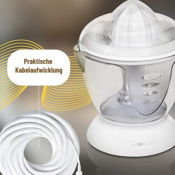 CLATRONIC Zitruspresse ZP 3066, Zitronenpresse für Früchte m. 1,2L Behälter