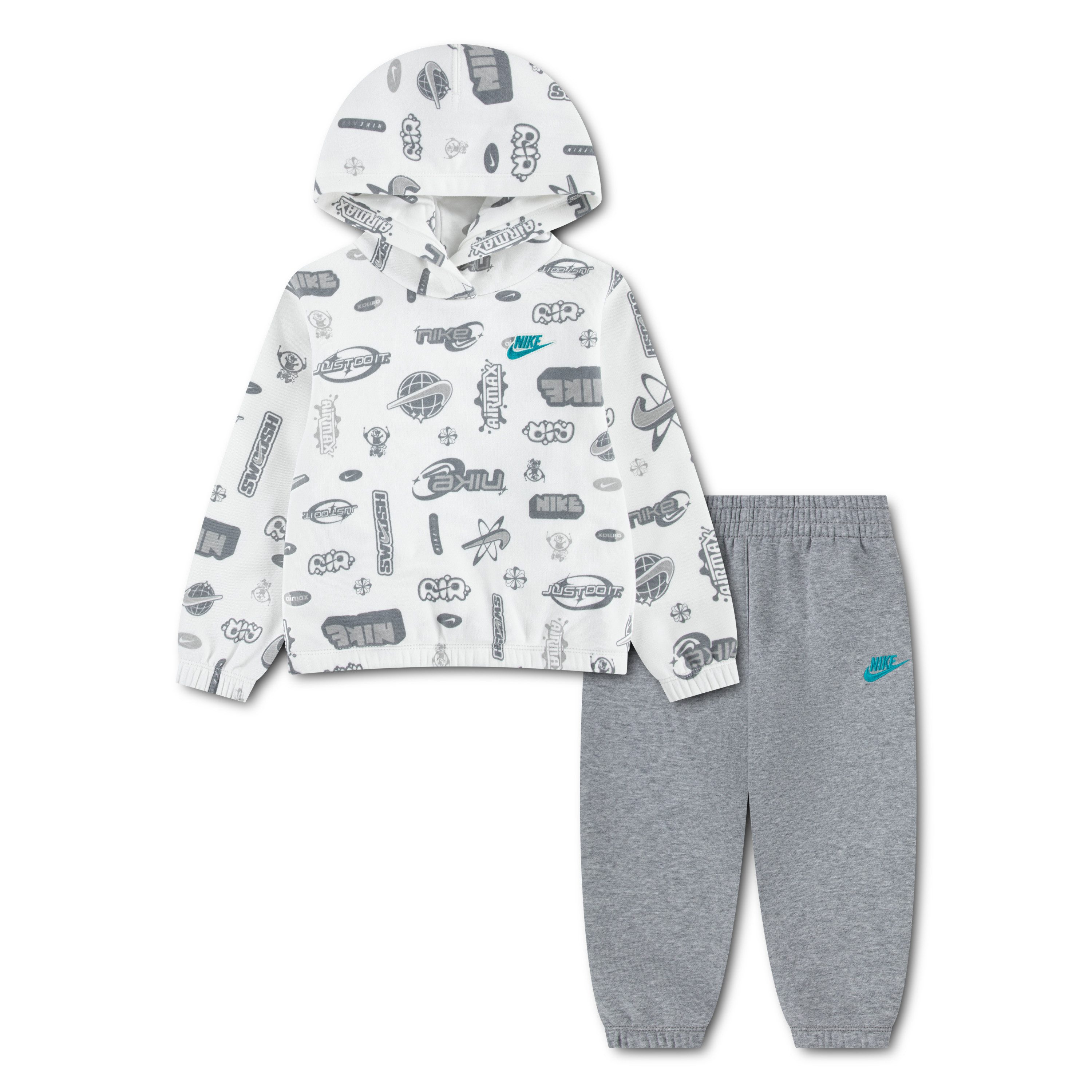 Nike Sportswear Jogginganzug (2-tlg), 2-teiliges Set mit Hoody und Hose, bequeme Passform