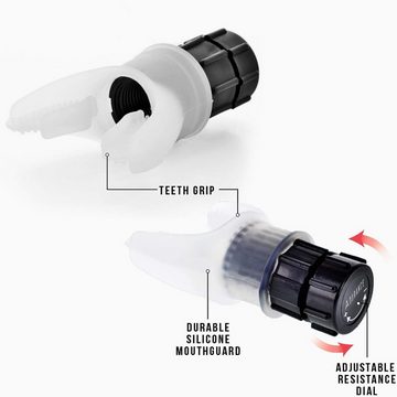 Silberstern Bauchmuskelmaschine Lungentrainer, Expander, Lungenkapazitätstrainer, Atemmuskeltrainer, Bauchmuskelmaschine, Bauchtrainer