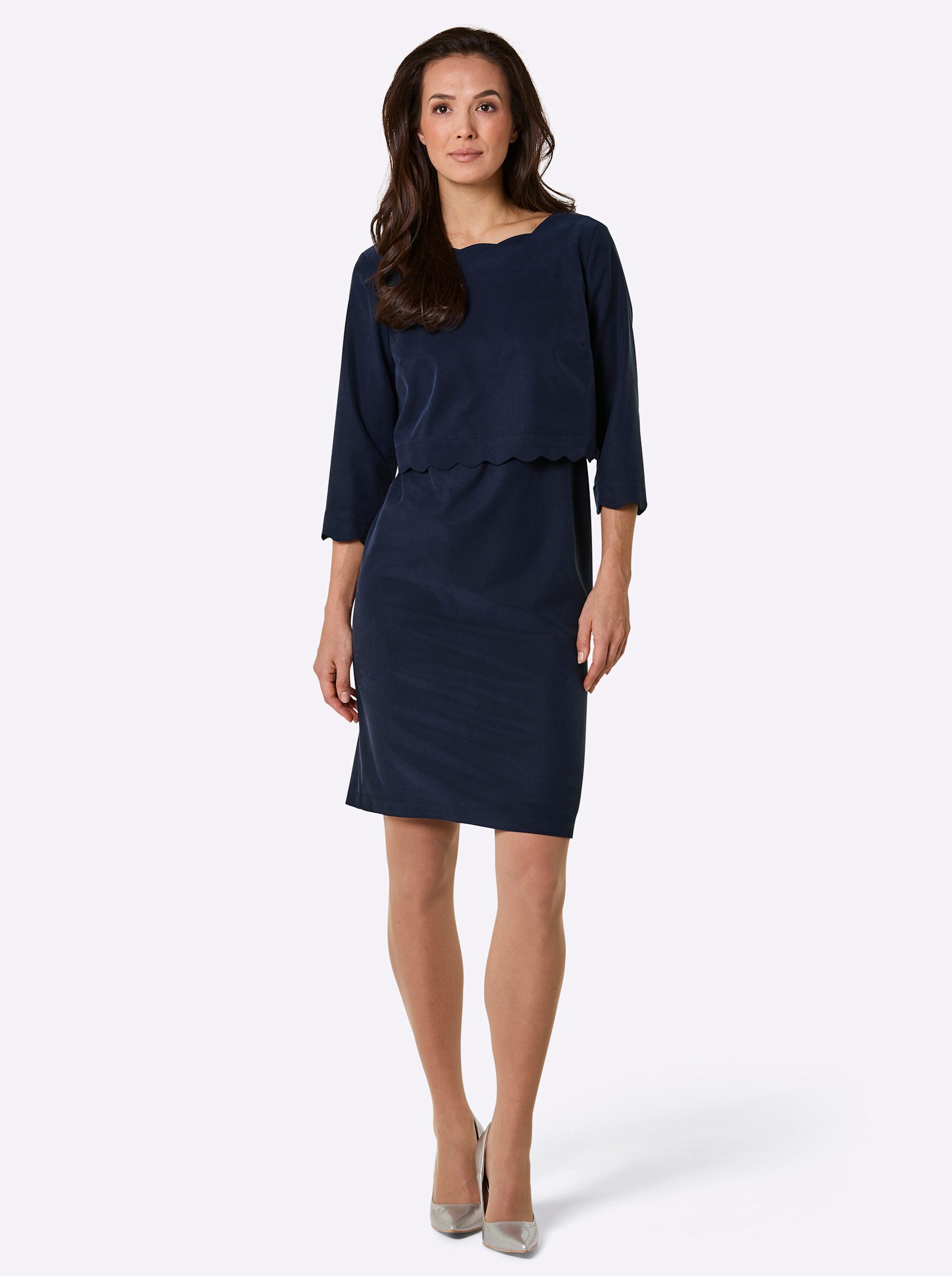 creation L Etuikleid Lyocell-Mix-Kleid 3/4-Arm