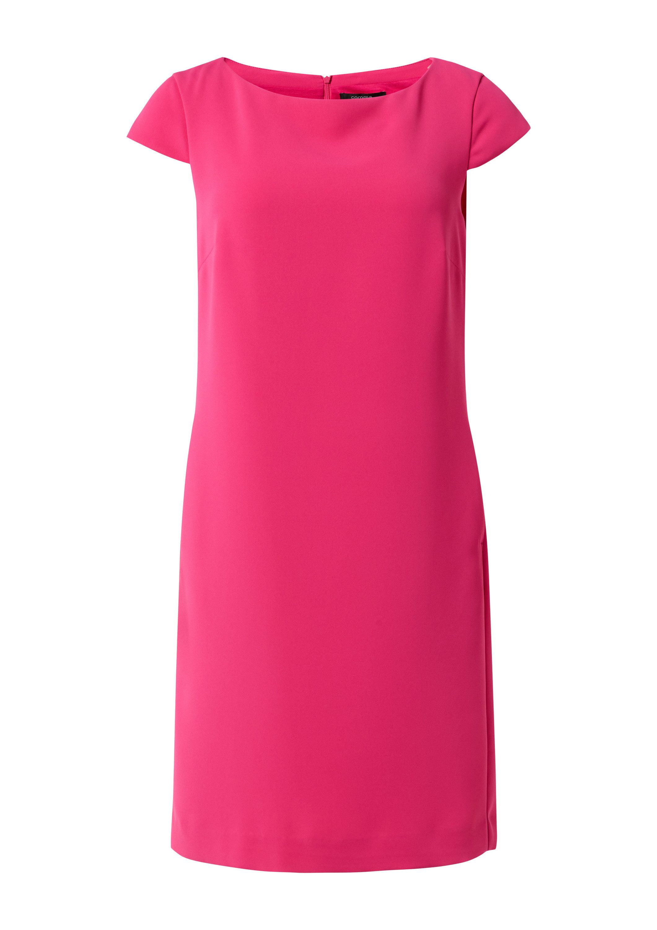 comma Midikleid Kleid Kurzes Kleid aus Crêpe