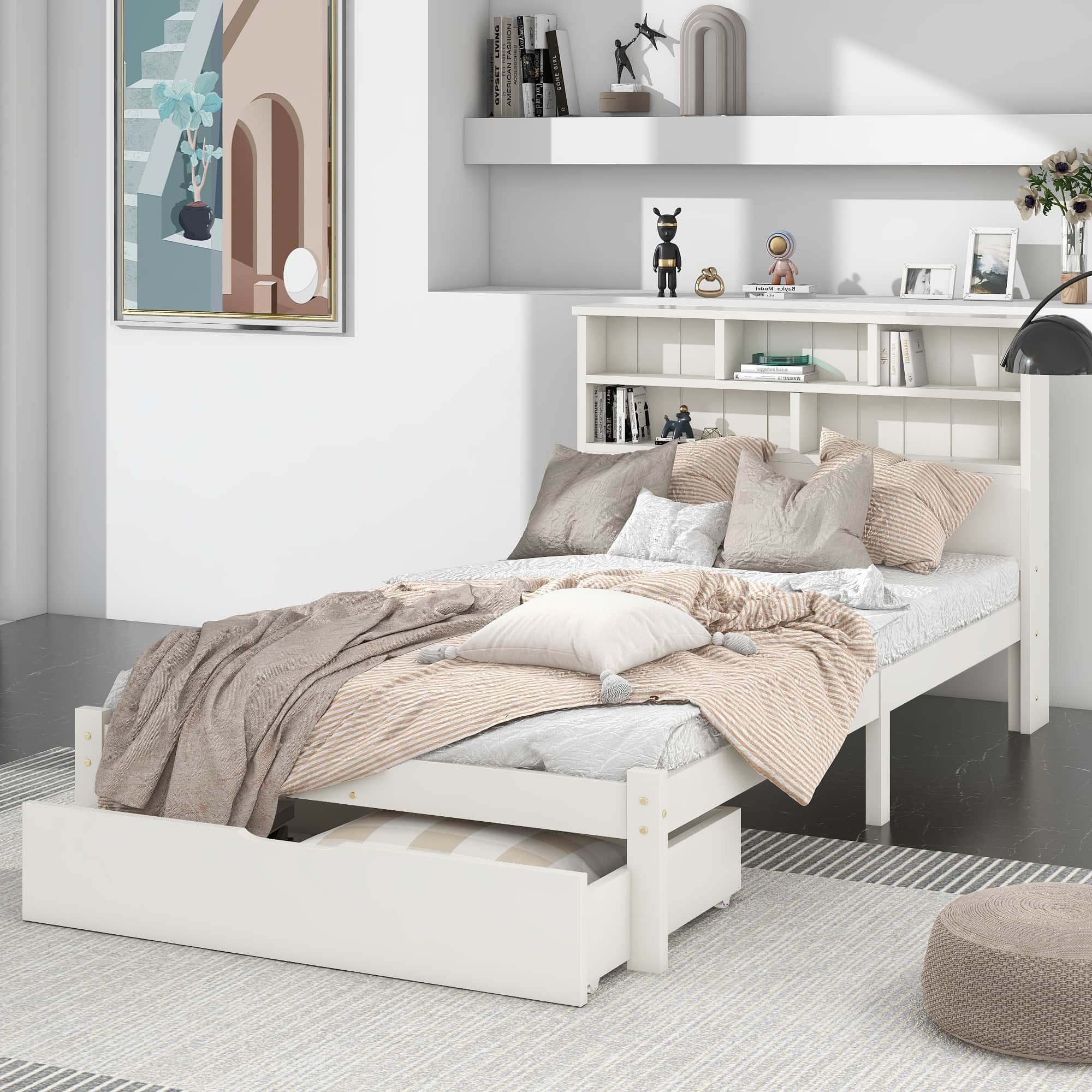 Yemaster Holzbett Massivholz Bett 90x200/140x200 cm günstig online kaufen
