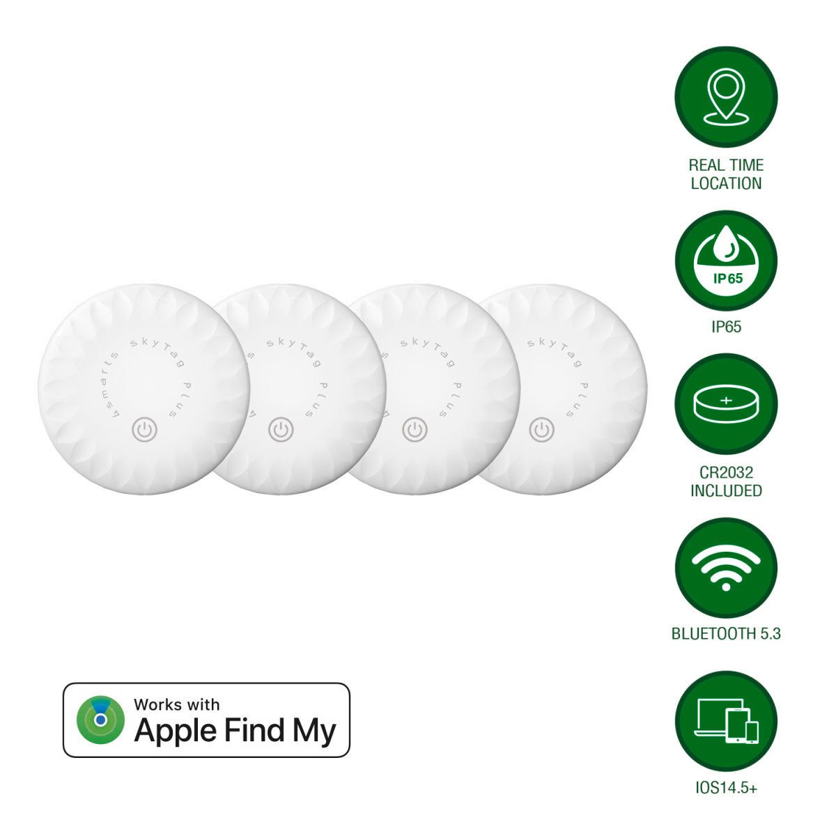 4smarts 4smarts Standort-Finder SkyTag Plus 4er Set Wetterstation
