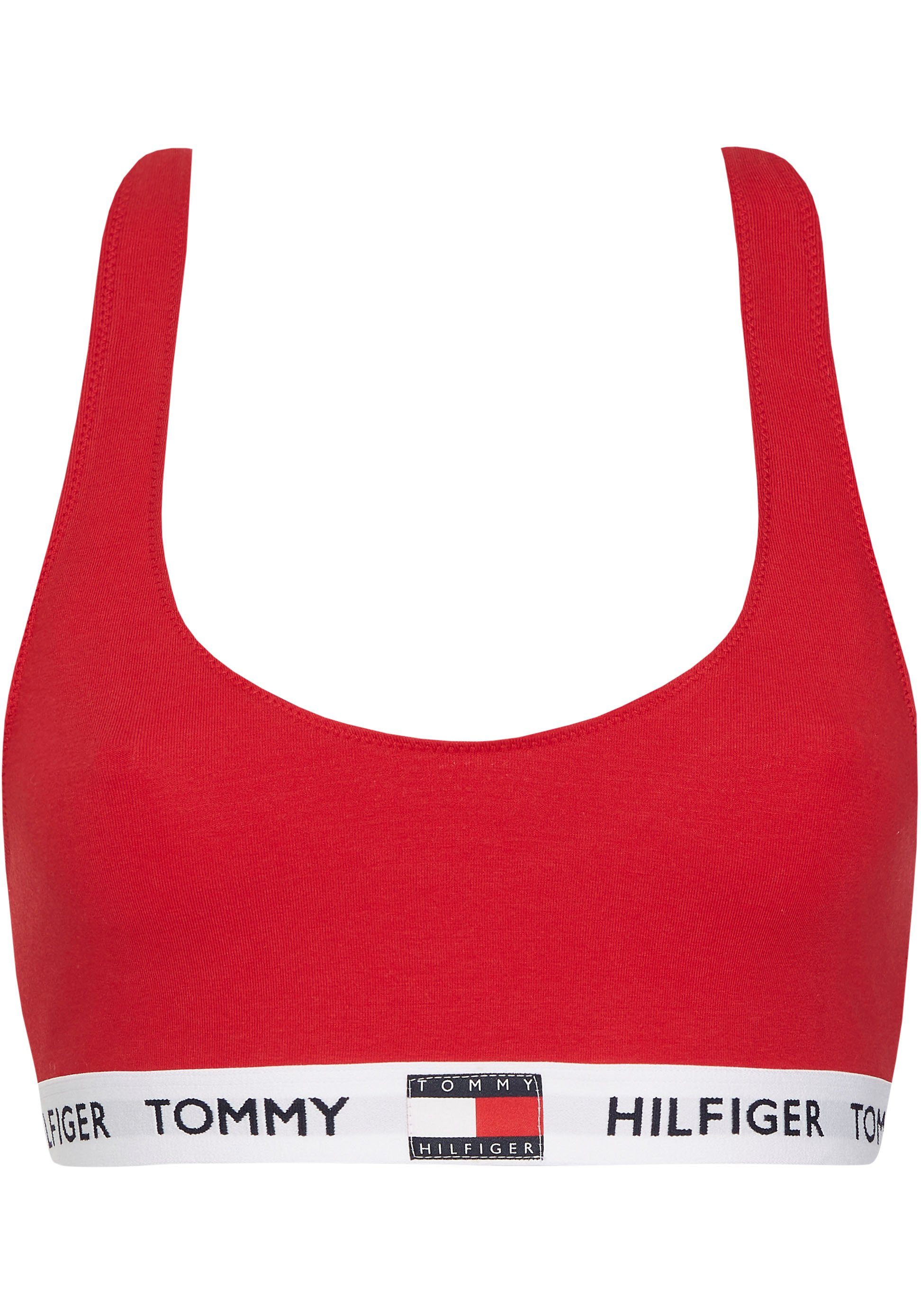 Tommy Hilfiger Underwear Bralette BRALETTE mit Tango Tommy Red Hilfiger Logo-Schriftzug