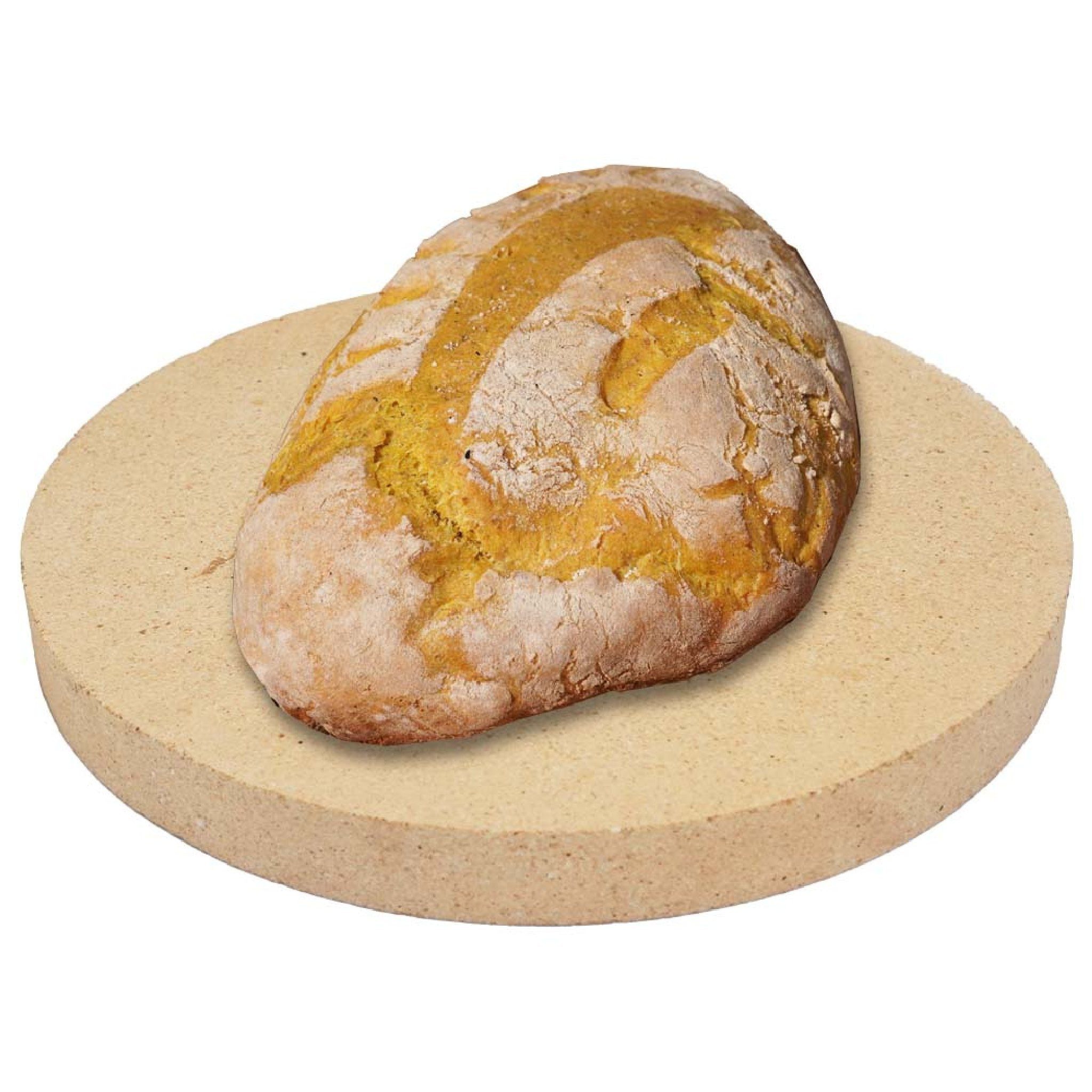 Feuerfest 123 GmbH Backstein Brotbackstein rund Ø 44 x 4 cm Schamotte