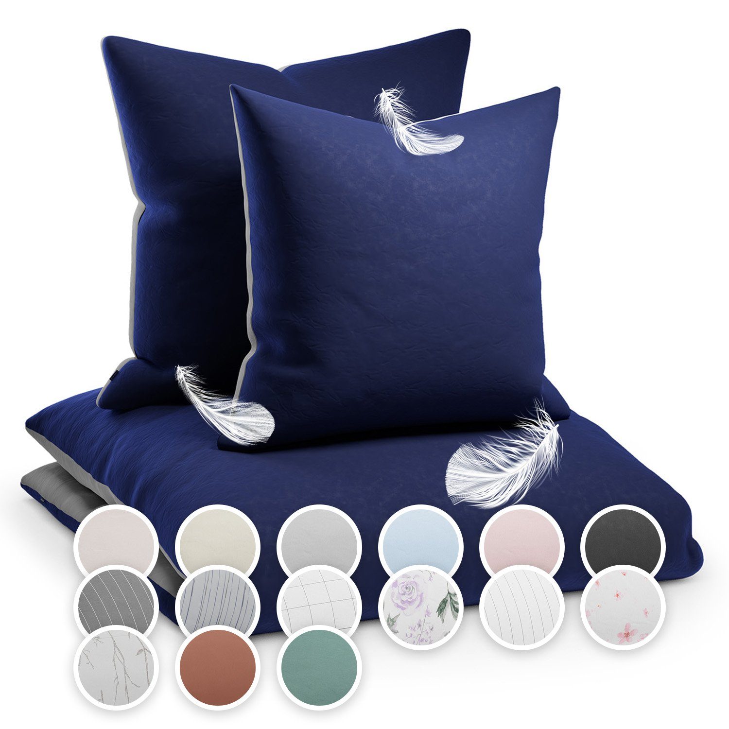 sleepwise Bettwäsche Soft Wonder-Edition Bettwäsche, Mikrofaser-Fleece, 3 teilig, Mikrofaser Bettbezug Set mit Kissenbezug Kissen Hüllen Bettzeug