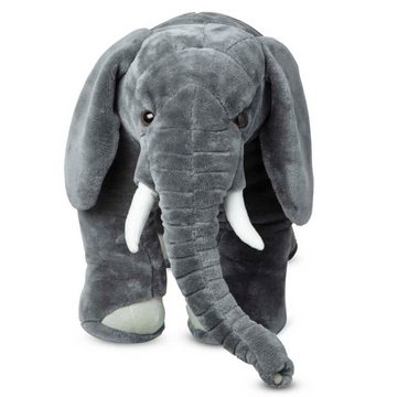 BEMIRO Tierkuscheltier XXL Elefant Kuscheltier stehend - ca. 72 cm