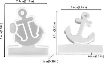 Coonoor Modellierwerkzeug Silikonform Kerzenleuchter Einsätze Bootsanker Dekorationsformen, (1 St)