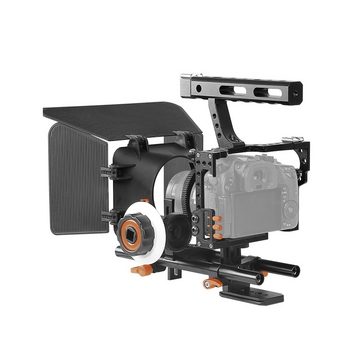 Andoer Camera Rig Aluminiumlegierung Kit mit Kamera Cage Matte Box Systemkamera