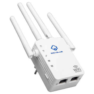 Gigablue Ultra 1200Mbps 2.4 & 5 GHz Dual Band AC1200 WLAN Repeater mit 4x 3dBi Kabel-Receiver