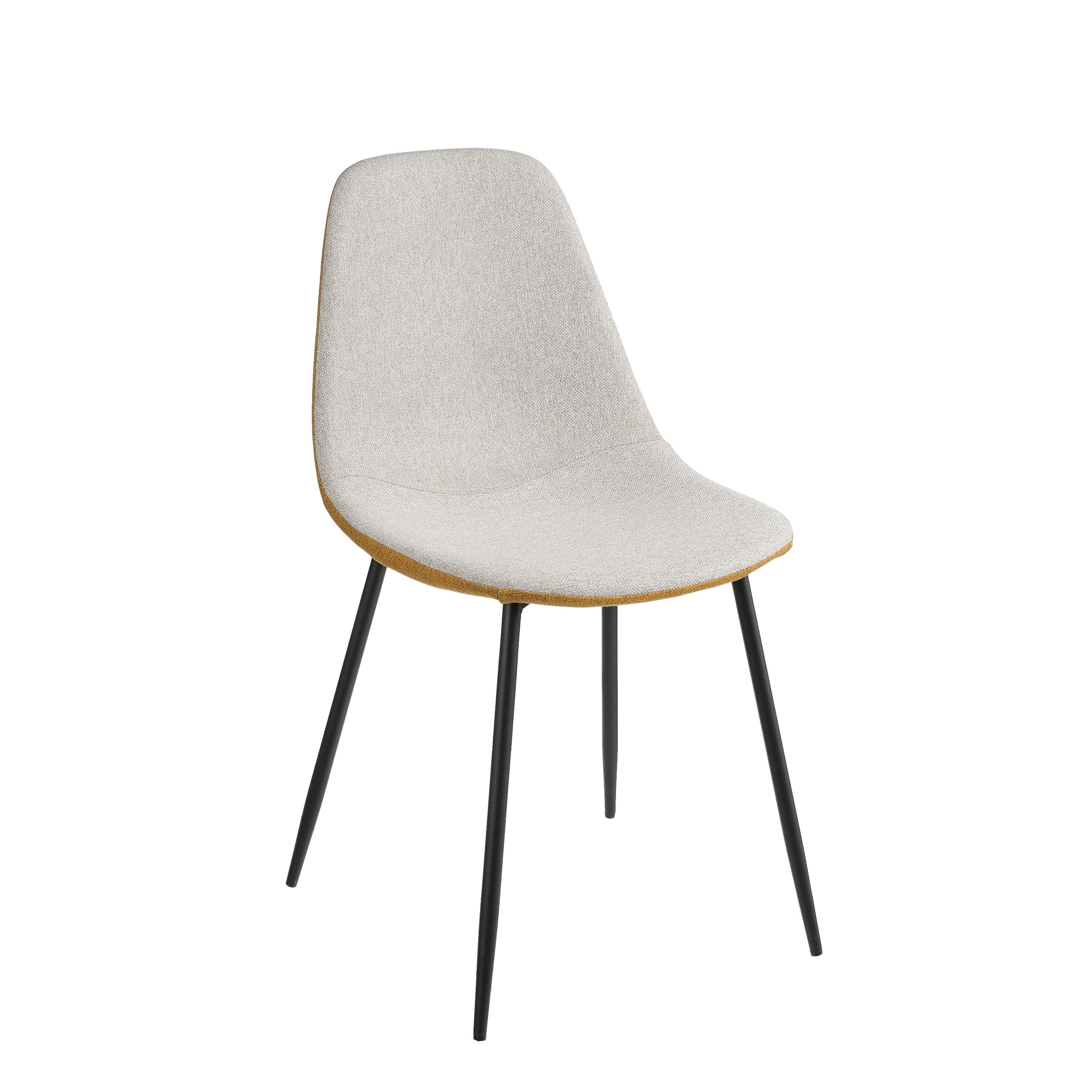 Mica Decorations Esszimmerstuhl Mica Decorations Tallos Stuhl beige ocker - l53xb43xh82cm
