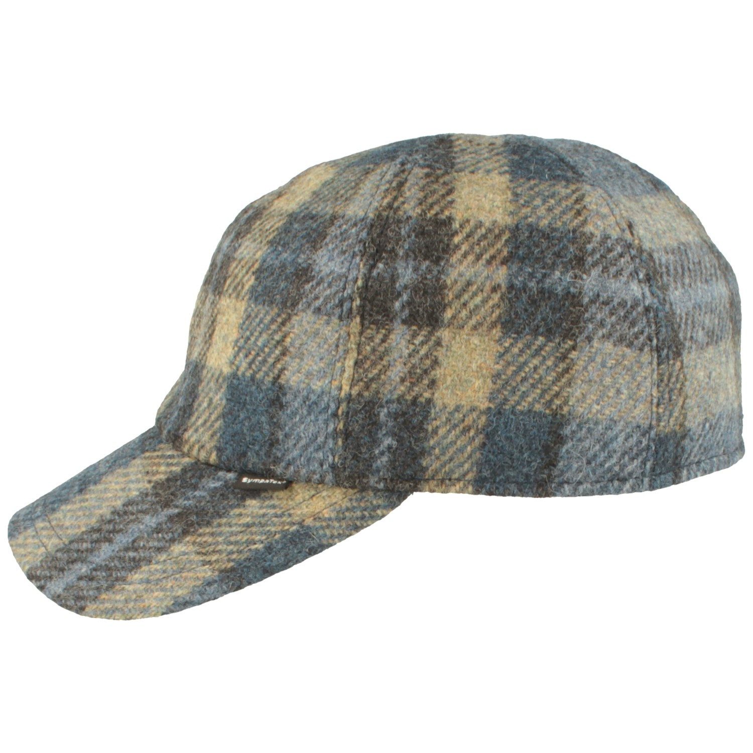 Breiter Baseball Cap BB Cap mit Ohrenschutz und Sympatex aus Wolle