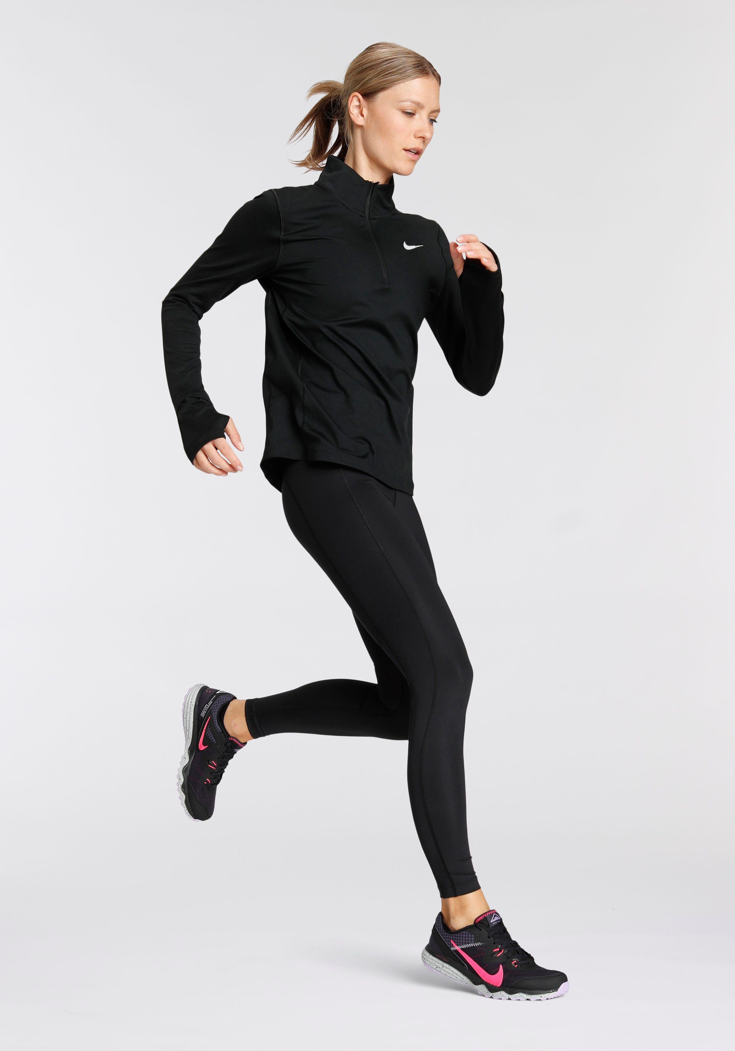 FAST LEGGINGS RUNNING WOMEN'S POCKET schwarz EPIC Lauftights Nike MID-RISE