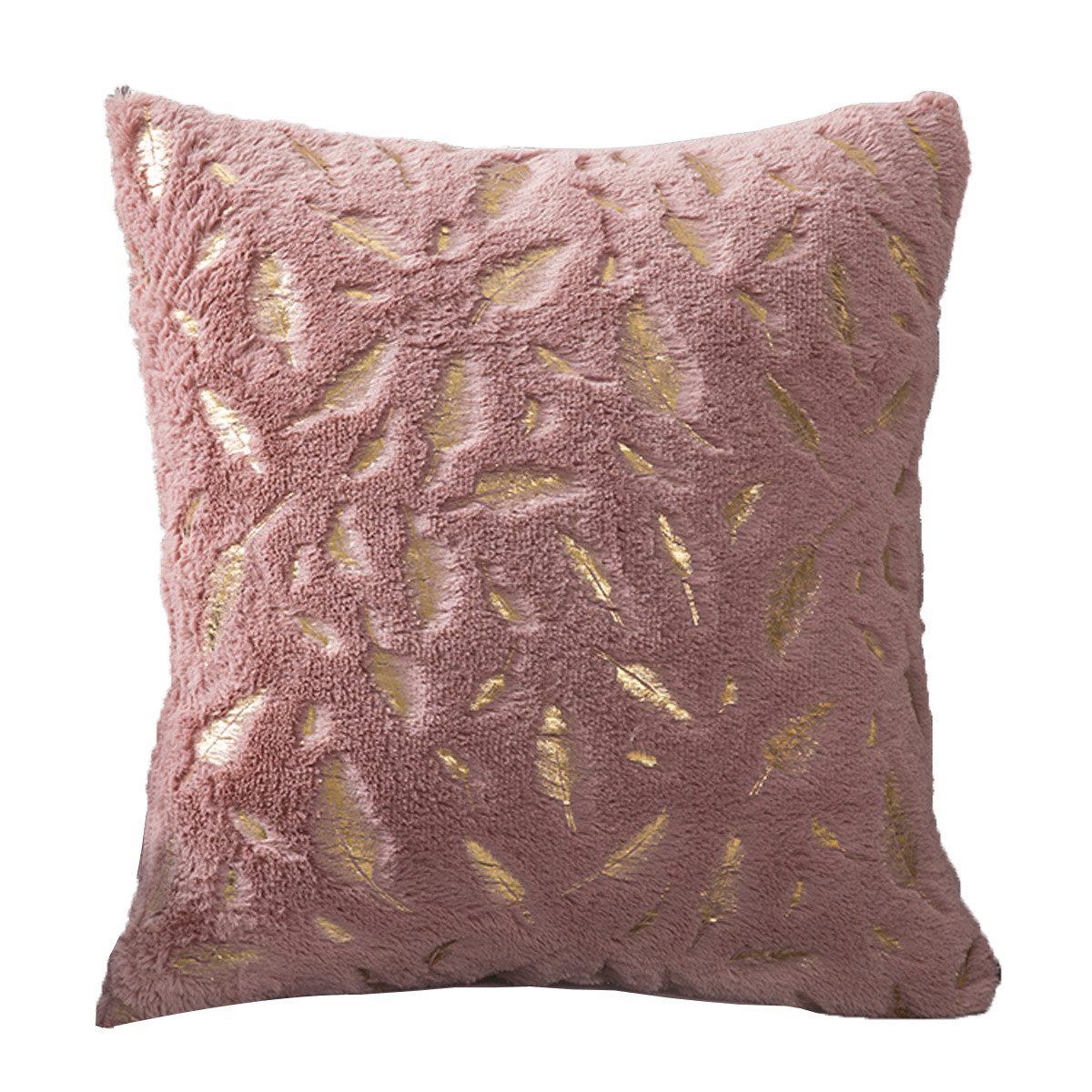BTTO Kissenbezüge Kissenbezüge 45x45cm,Zierkissenbezug Goldstempelfeder Kissenhüllen, (1 Stück), Samt Zierkissenhülle,Couchkissenbezug,Sofakissenbezug,für Dekor