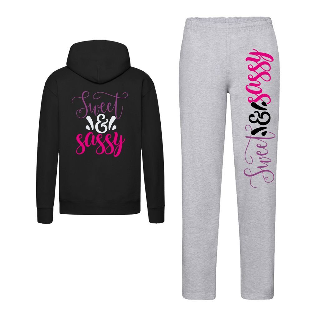 G-graphics Freizeitanzug Sweet & Sassy (Set, 2-tlg., Hose & Hoodie), Freizeitset mit Jogging- / Sweaterhose & Hoodie