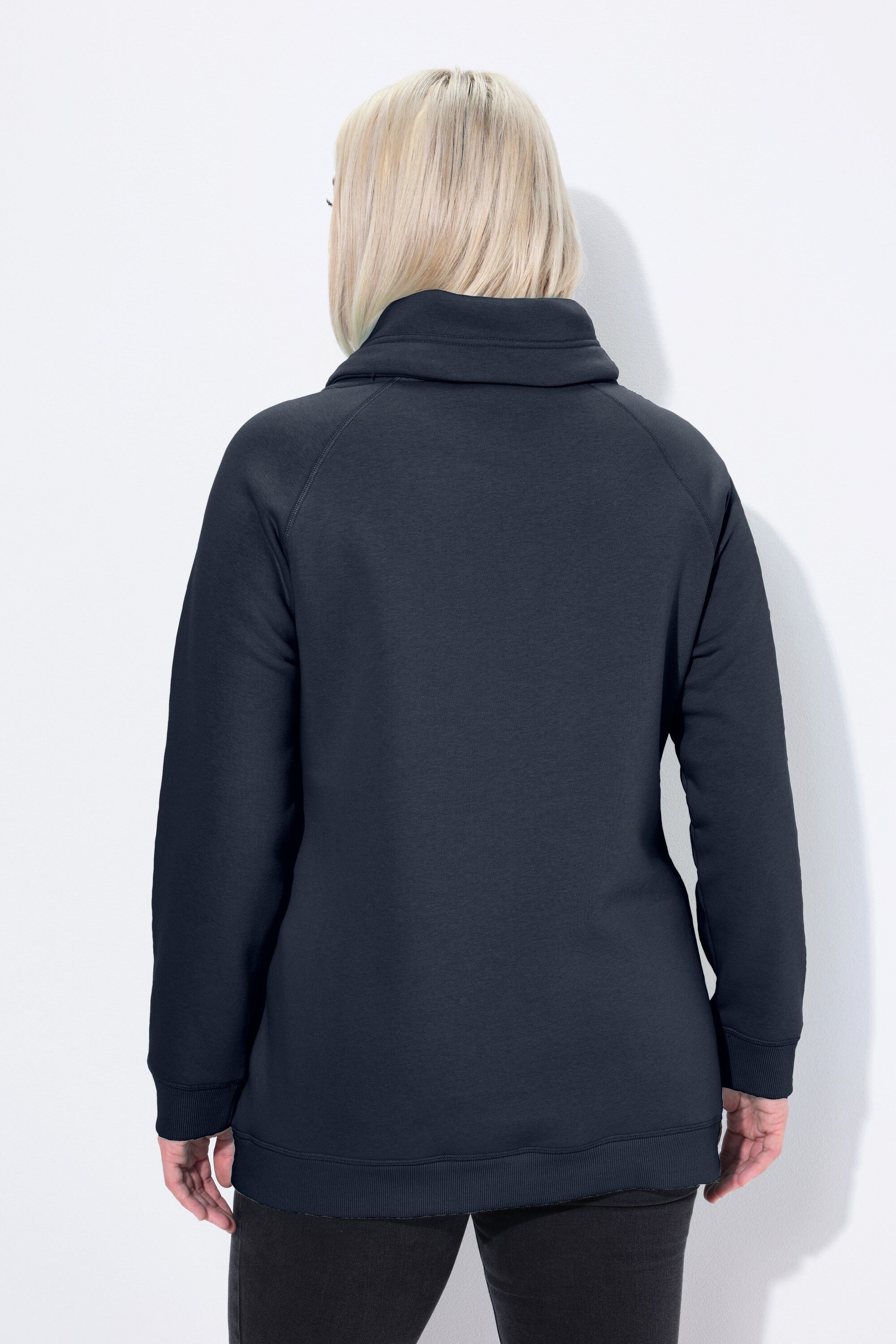 Ulla Popken Sweatshirt Sweatshirt weiter Stehkragen Taschen – Bild 3 von 5