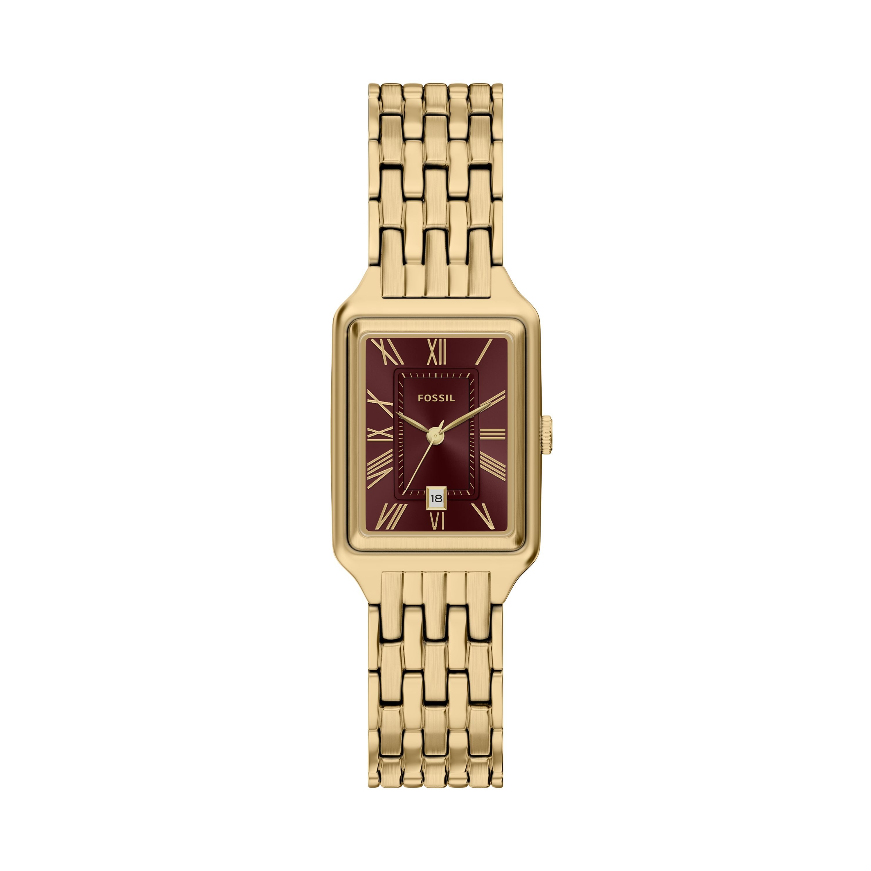 Fossil Quarzuhr Raquel ES5512, Armbanduhr, Edelstahlarmband, analog, Tag