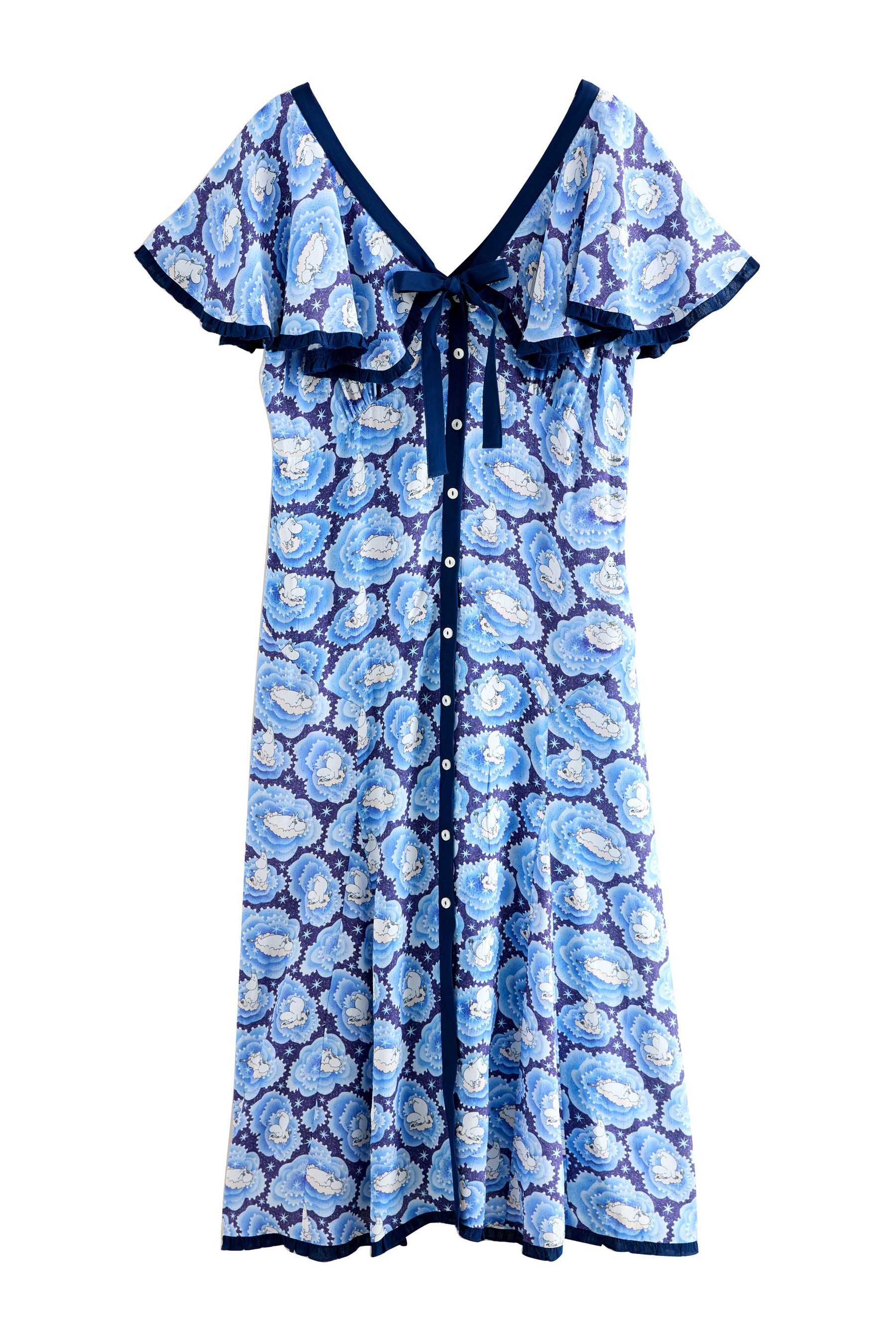 Maxikleid Cath Kidston Mumins Maxikleid mit Flügelärmeln