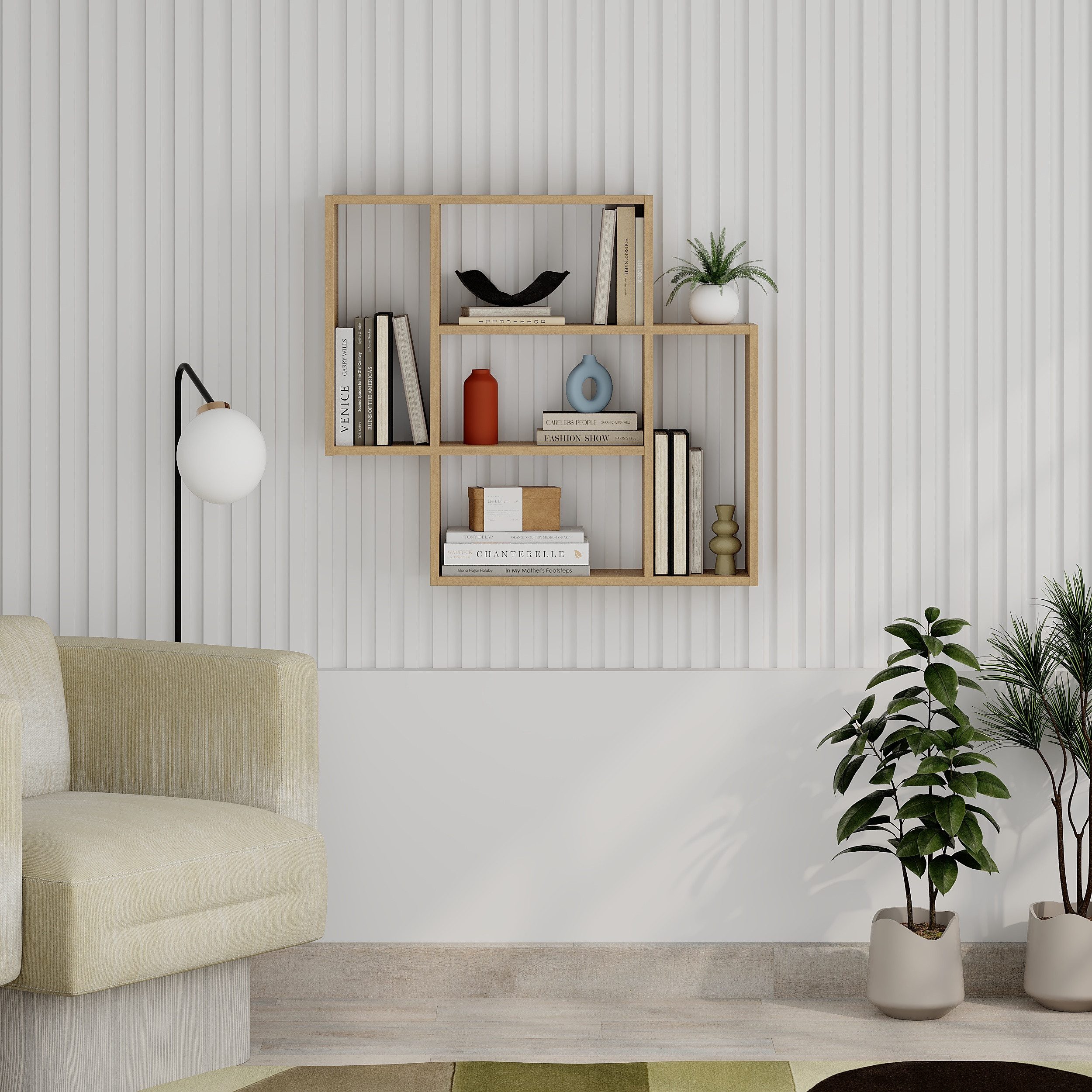 Decortie Wandregal Mito, Modernes Wandregal, Schwebendes Regal, 89 x 19,6 x günstig online kaufen