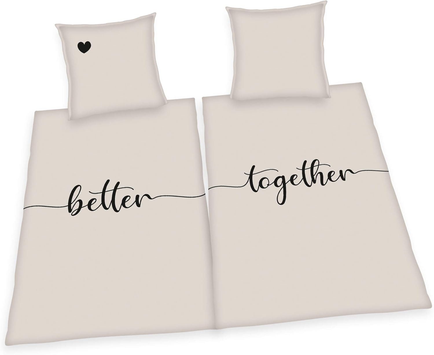 Herding Bettwäsche Better Together - Partner-Bettwäsche-Set, 4-teilig, 135x günstig online kaufen