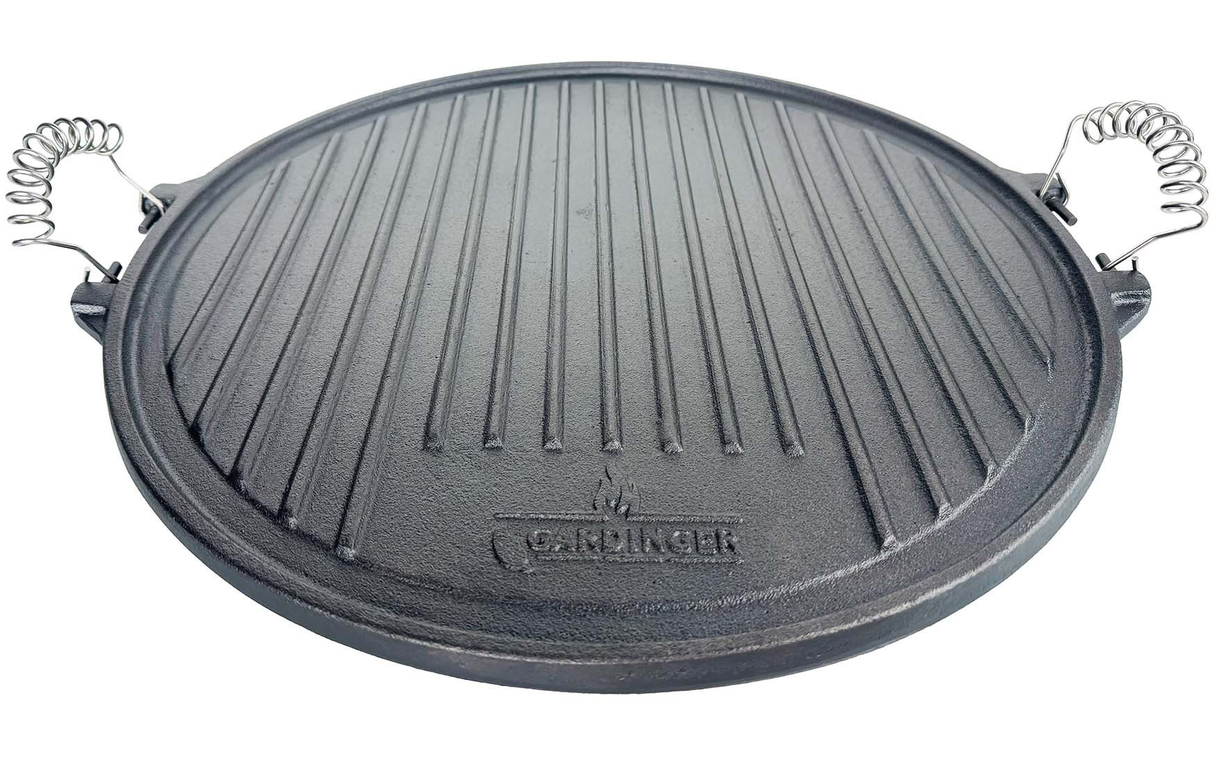 GARDINGER Grillplatte Guss Grillplatte 42 cm Durchmesser für Hockerkocher und Rocket Stove, Guss Grillplatte, Durchmesser 42cm