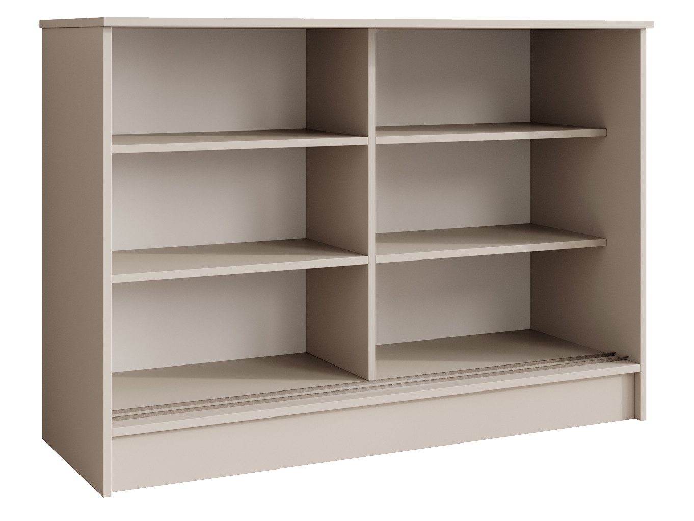 Beautysofa Kommode MIRELA mit 2 Schiebetüren (in 100 cm, 120 cm oder 160 cm, verschiedene Farben), mit dekorativen Sprossen – Bild 4 von 5