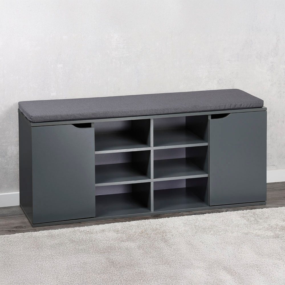 KESPER® Schuhschrank Schuhschrank mit Sitzkissen, 2 Türen, FSC