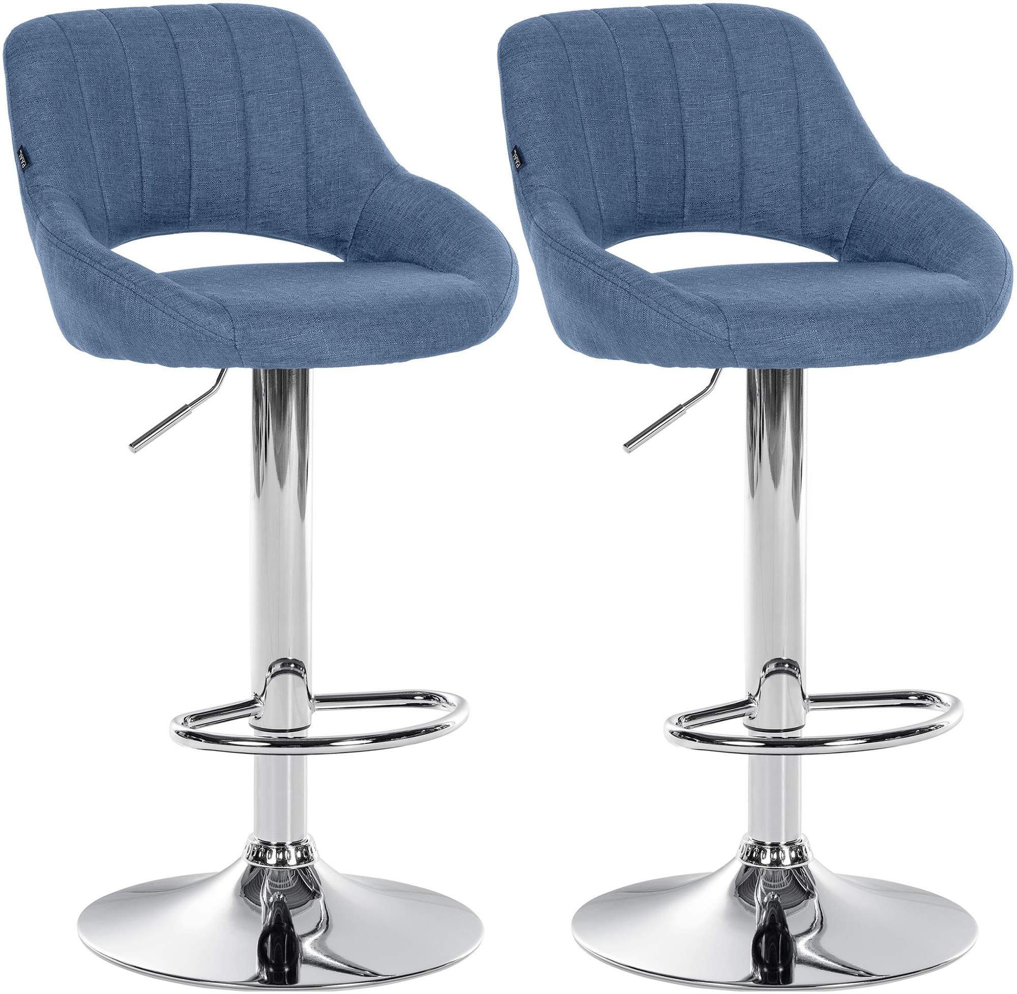 CLP Barhocker Milet Stoff (2er Set, 2 St., 2er), höhenverstellbar und drehb günstig online kaufen
