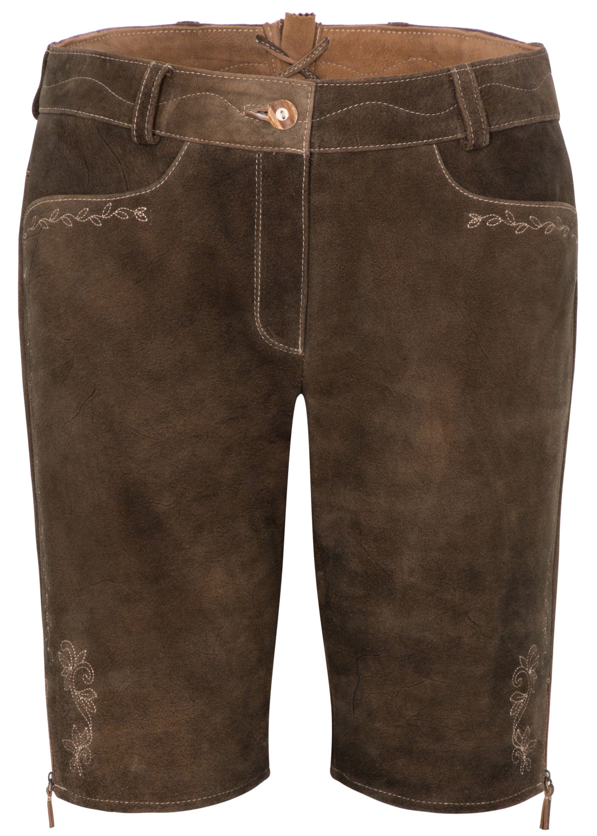 Damen Kurze Hosen Shorts »Lederhose Walz« OTTO Damen Kleidung Hosen & Jeans  Kurze Hosen Shorts vegwayfoods.com.br