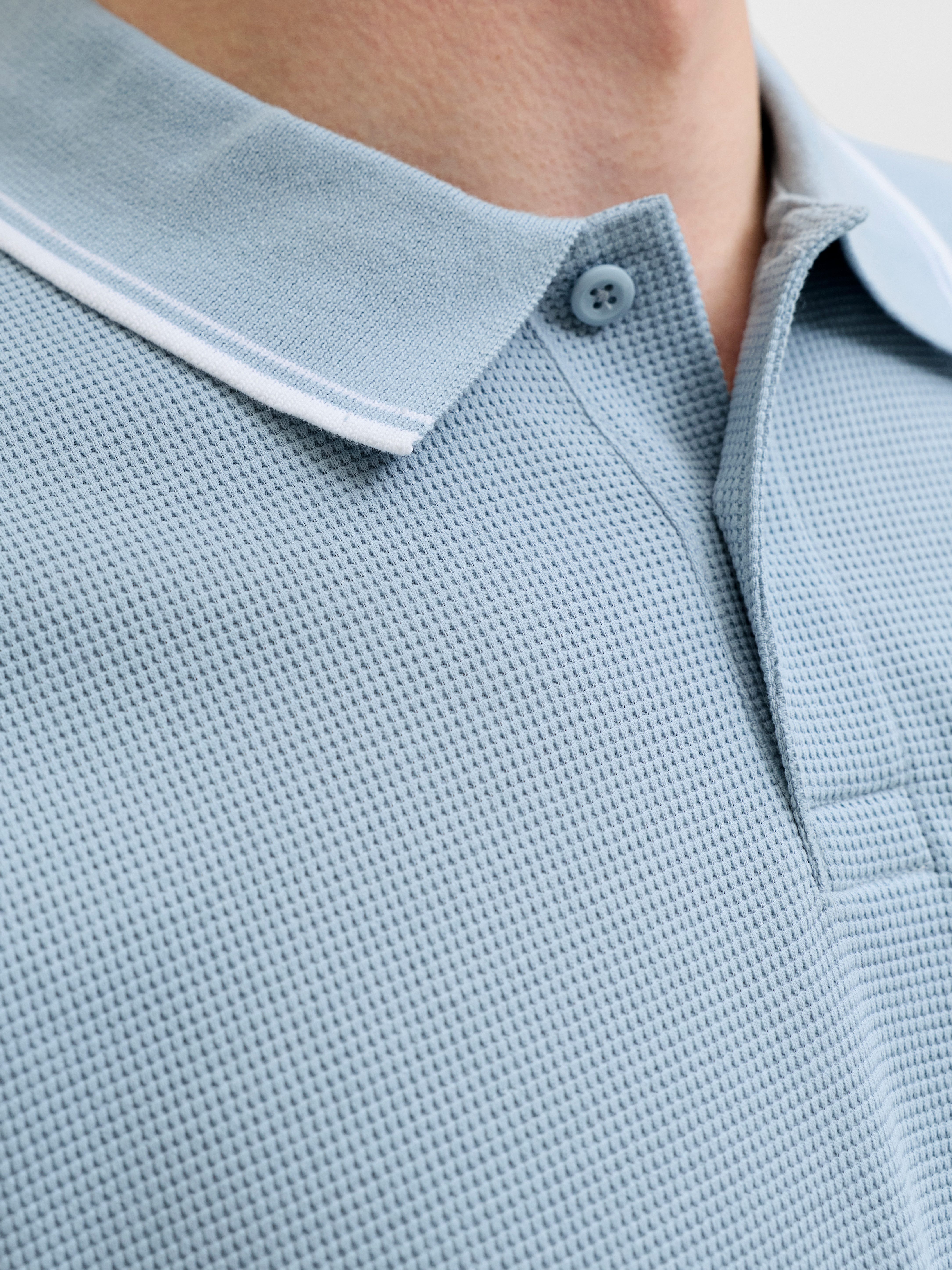 Jack & Jones Poloshirt JJEAUSTIN POLO SS NOOS Materialmix, regular fit – Bild 3 von 5
