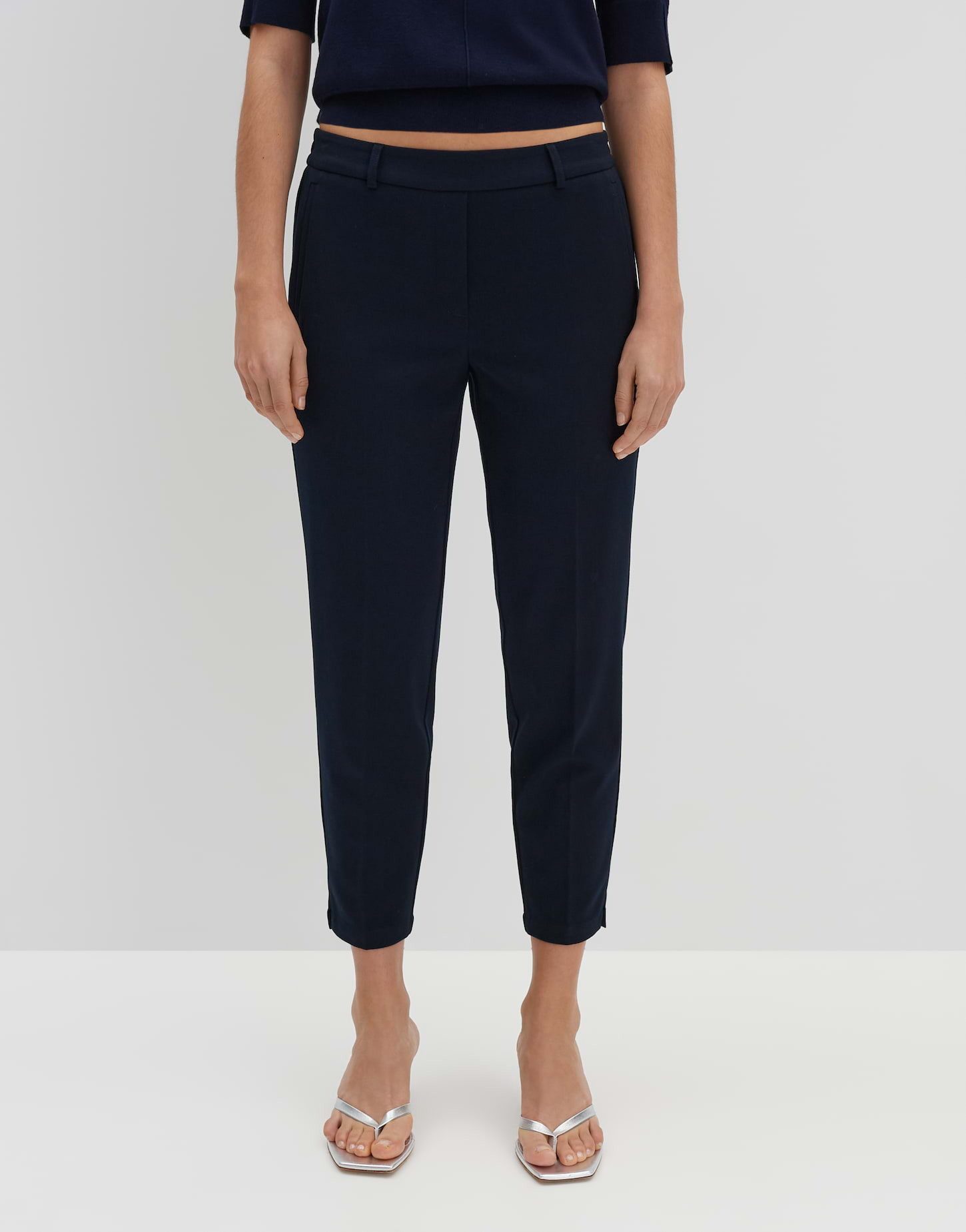 Schlupfhose CHARLIE DETAIL aus Twill Jersey