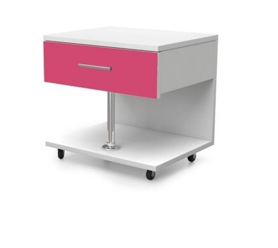 JVmoebel Youth Bedroom Set Furniture Set for Children's Rooms: Beds and Nightstand in Pink, 2-piece, Made in Europe