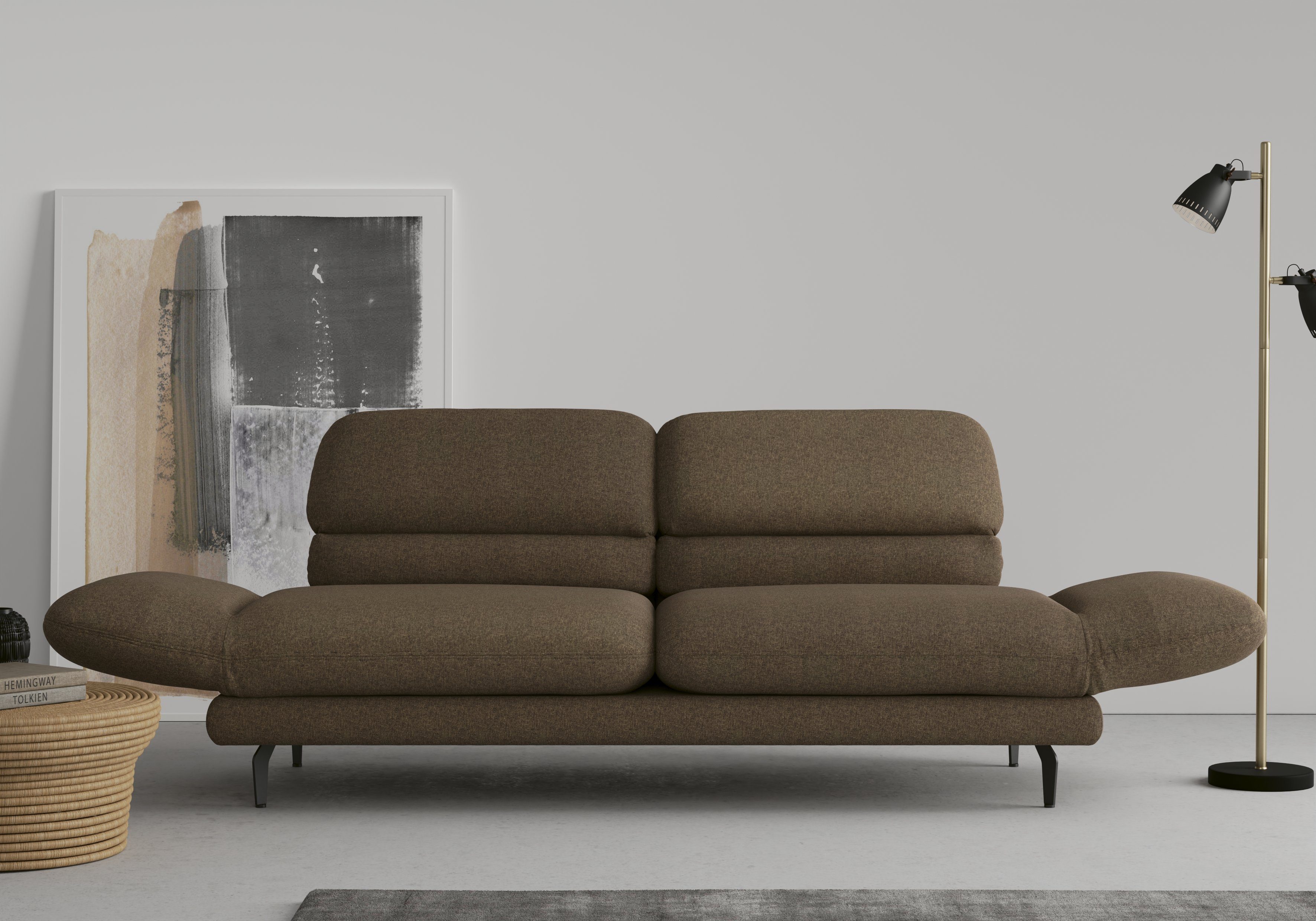 DOMO collection 2-Sitzer Padova, Armteilverstellung, mit erhältlich Rückenverstellung wahlweise auch