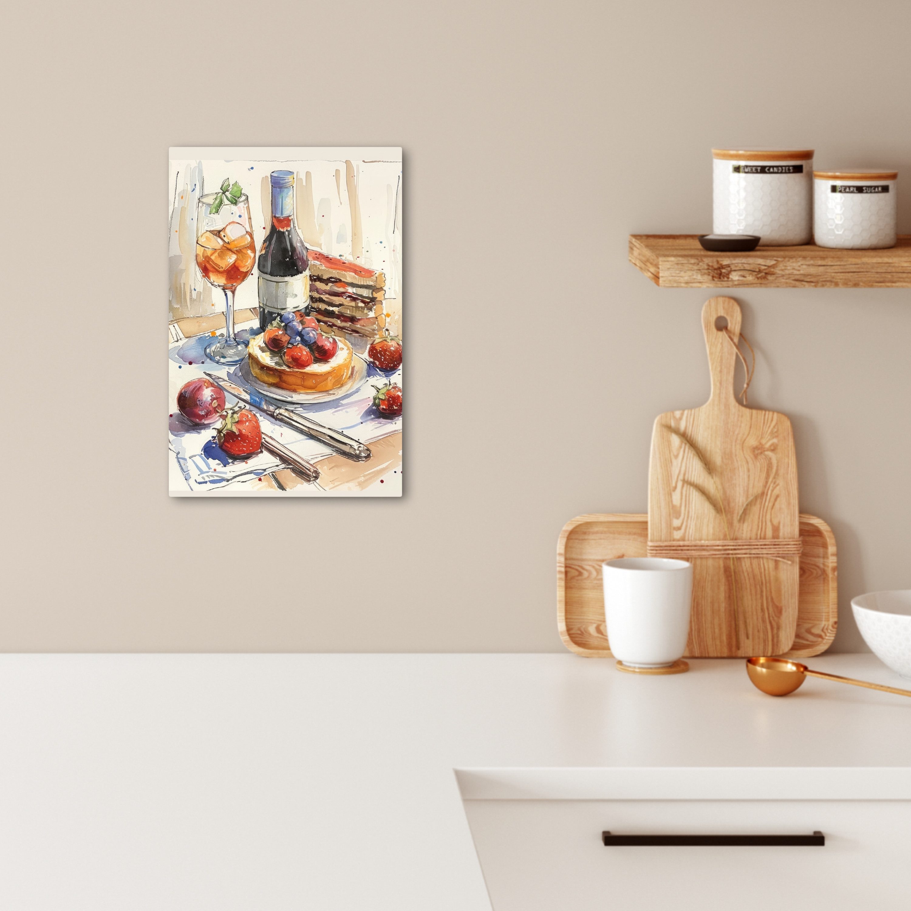 OneMillionCanvasses® Leinwandbild Dessert - Lebensmittel - günstig online kaufen
