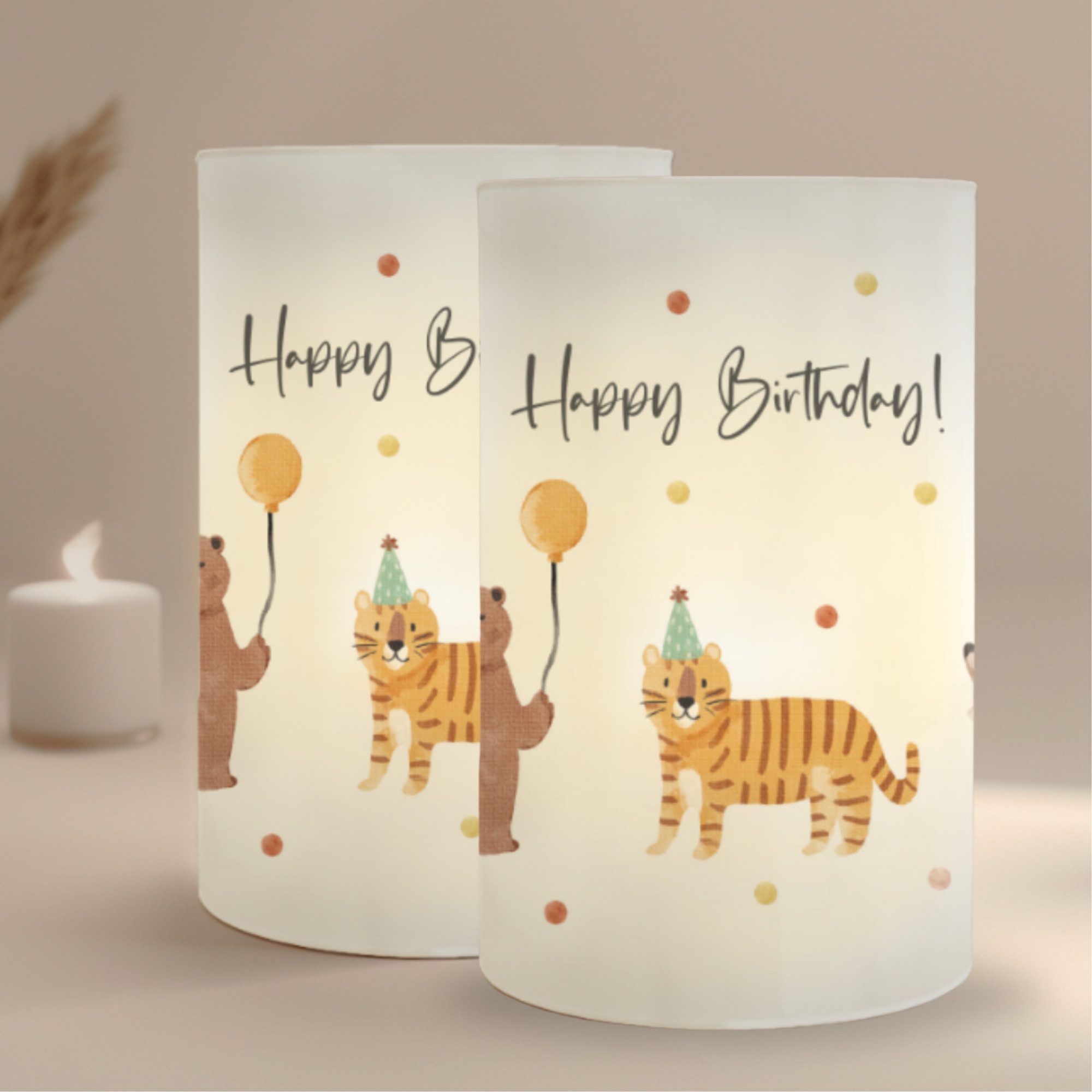 MeinBaby123® Papierdekoration 10 Kindergeburtstag Windlichthüllen, Teelicht günstig online kaufen