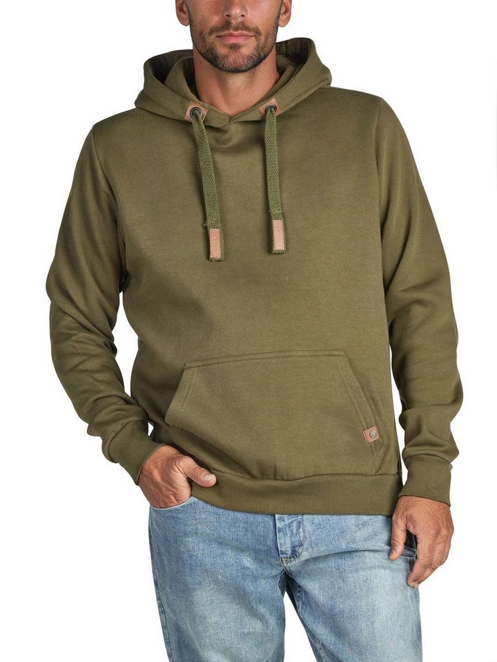 DENIMFY Kapuzenpullover Herren Hoodie DFIvo Regular Fit Longsleeve Sweatshirt mit Kängurutasche