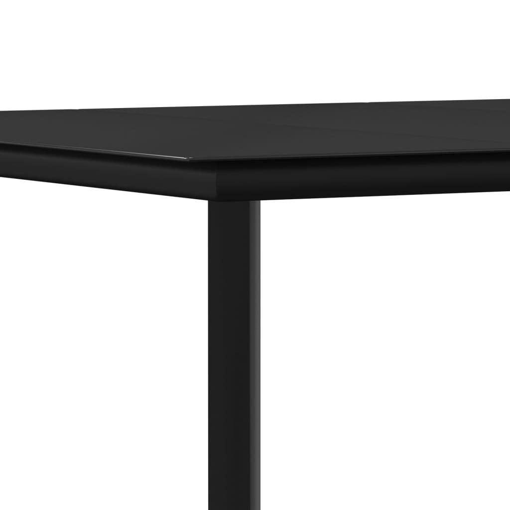 vidaXL Garten-Essgruppe 7-tlg. Garten-Essgruppe mit Kissen Poly Rattan und Stahl, (6-tlg)