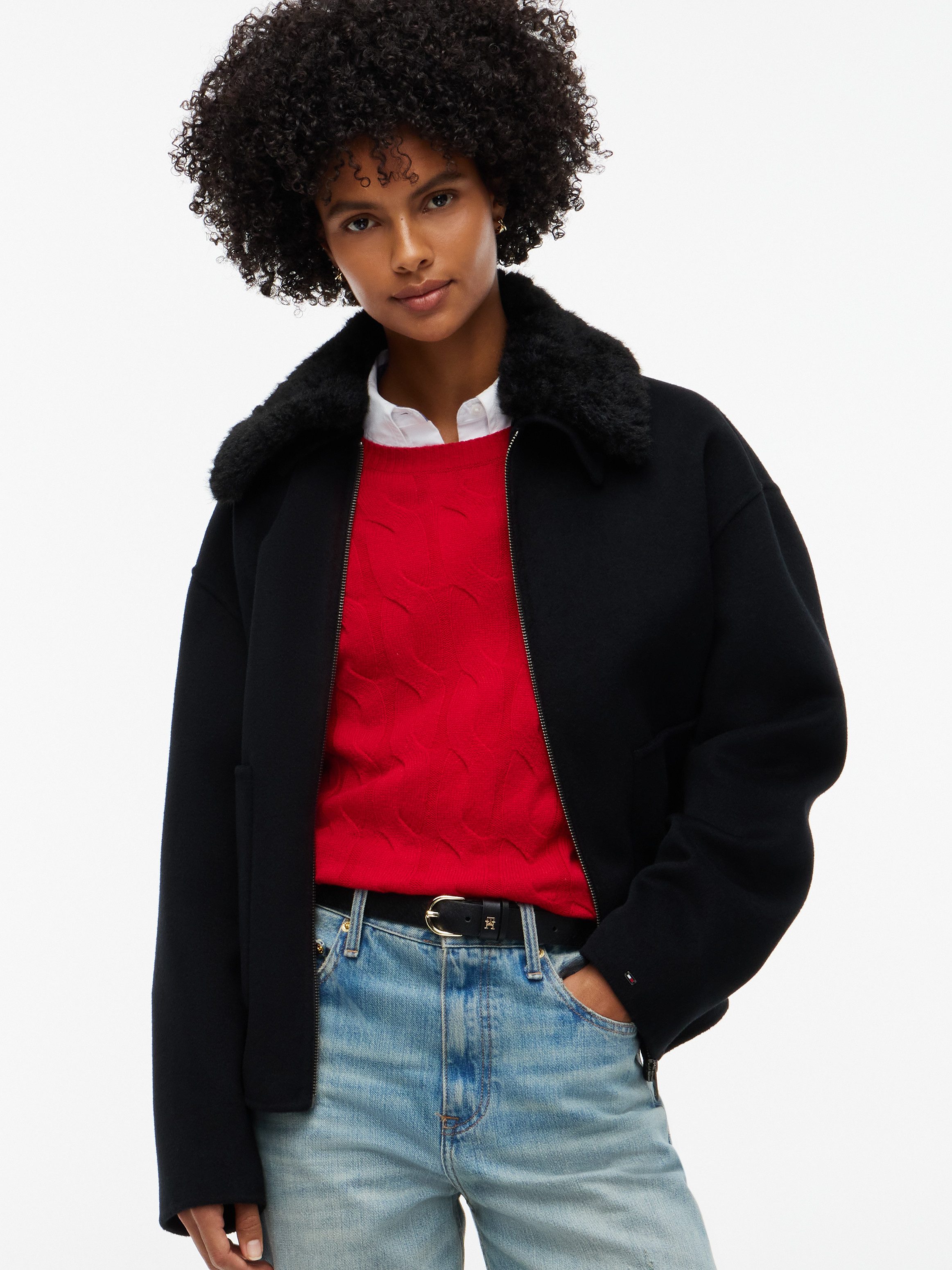Tommy Hilfiger Ledergürtel EFFORTLESS 2.5 MONO Größenverstellbar durch Schnalle
