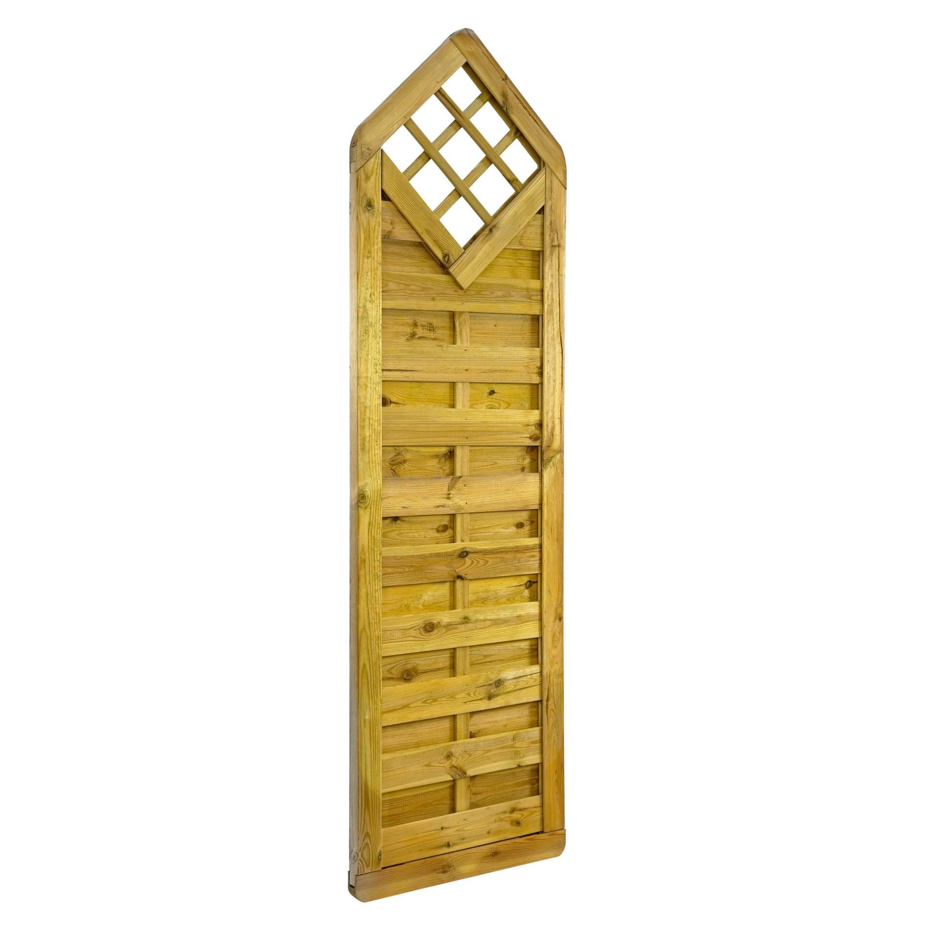 GartenLand Zaun Dichtzaun Vario Massiv „Extra Stabil“ gerade Kiefer KDI, (Set, Ohne Pfosten)